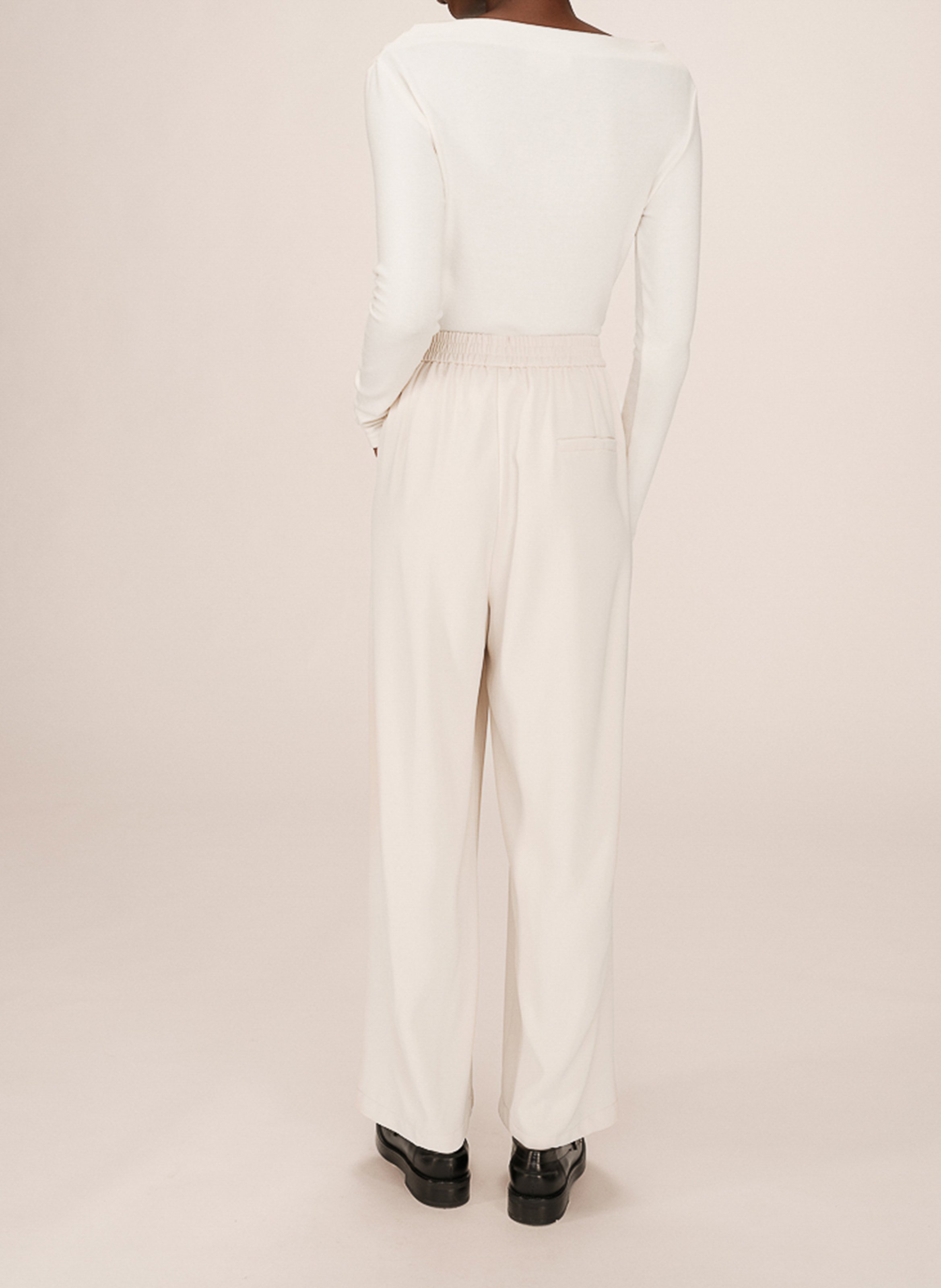 Slim-fit cotton cargo pants GRACE ET MILA White