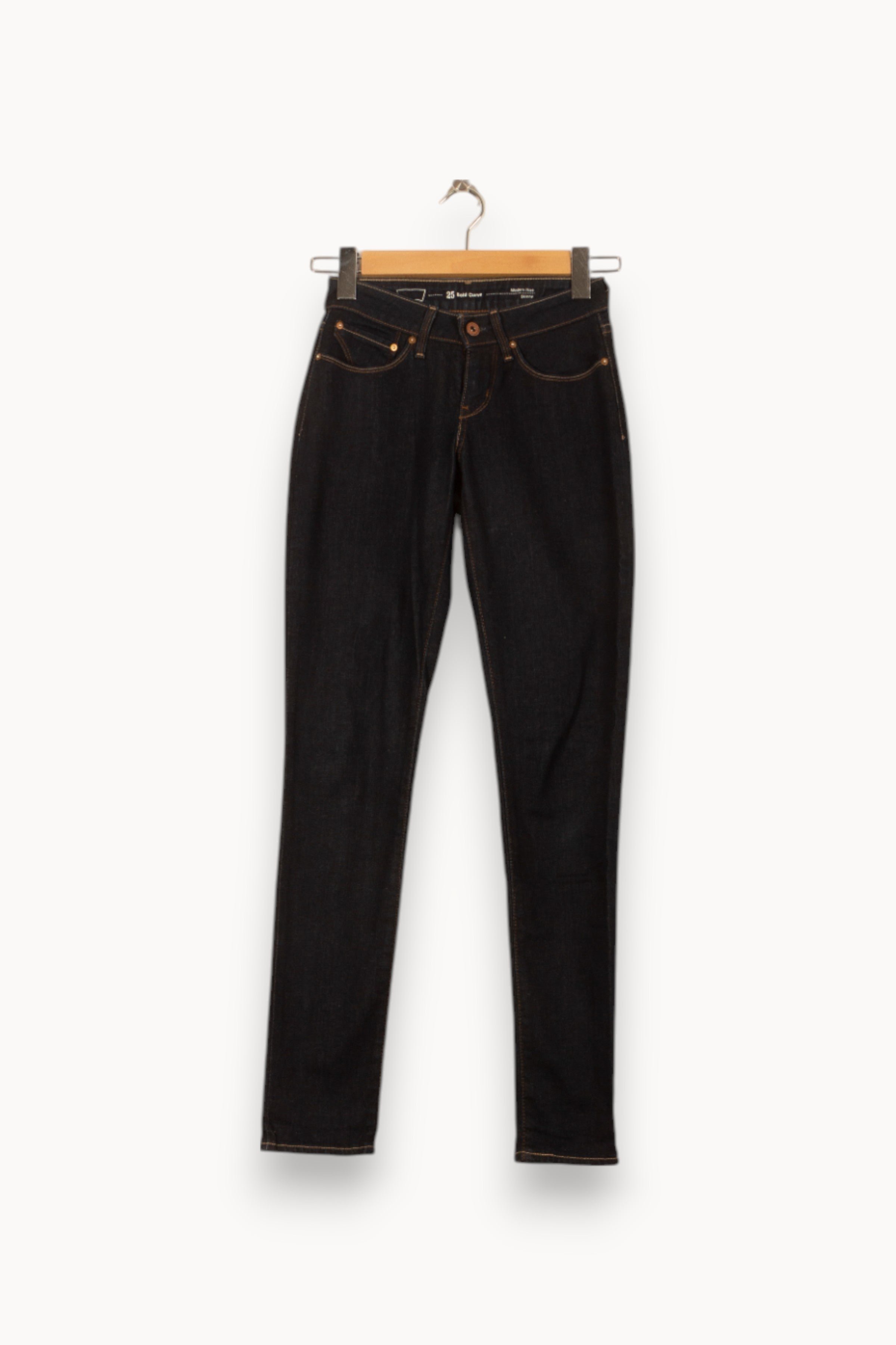 Cropped slim jeans with studs LEVI'S - Seconde main Blue