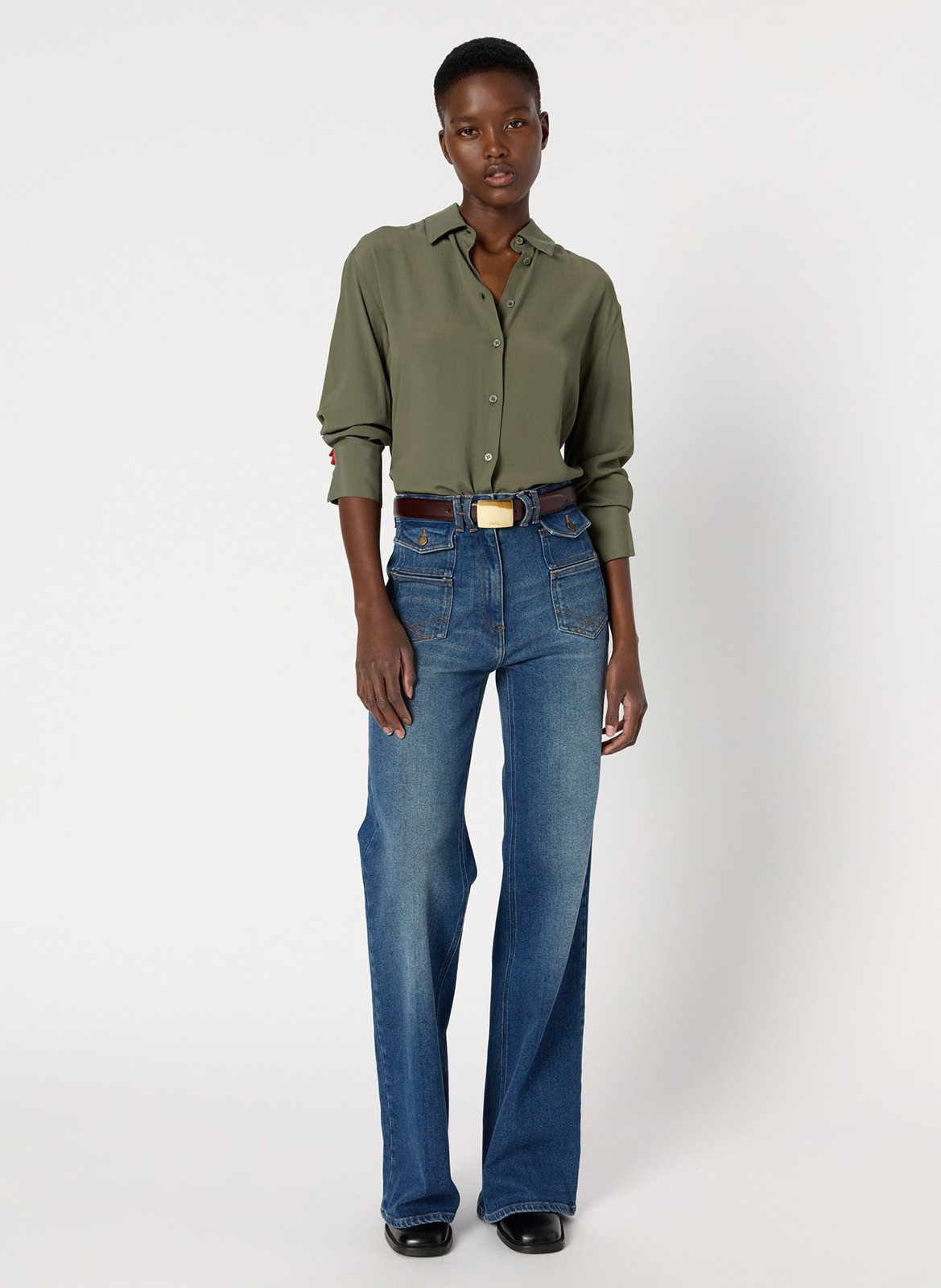 Chemise oversize col classique GERARD DAREL Kaki