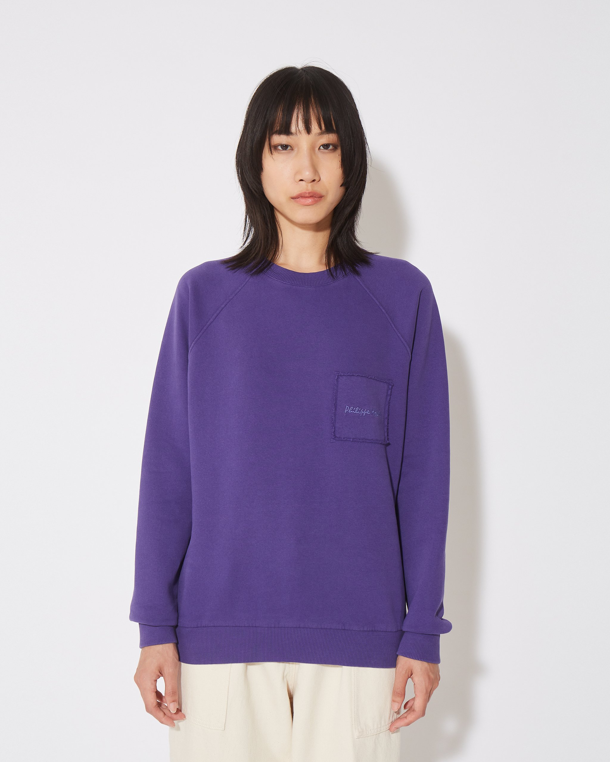 Crew neck Purple