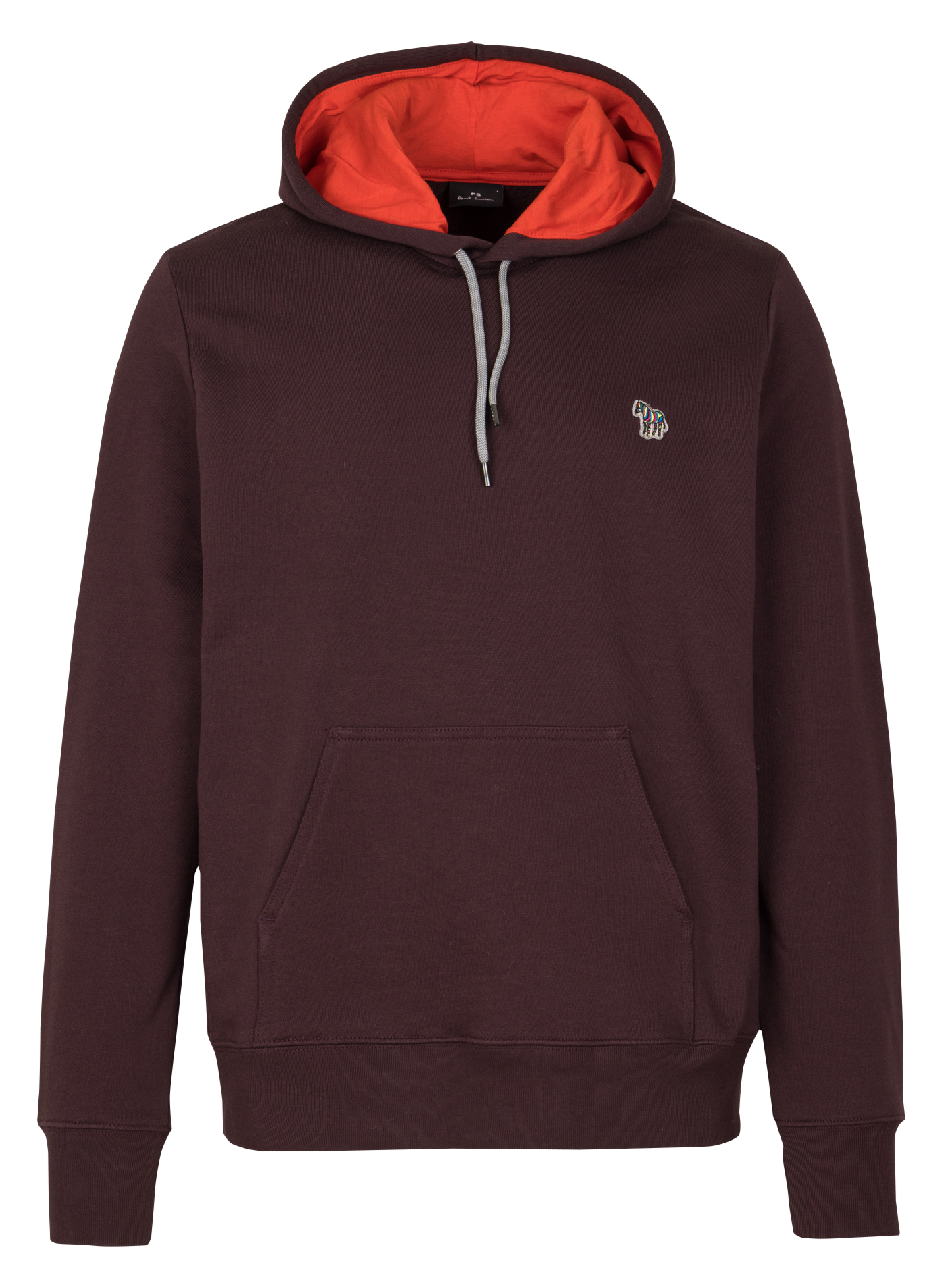 Organic cotton hooded sweatshirt PAUL SMITH Red