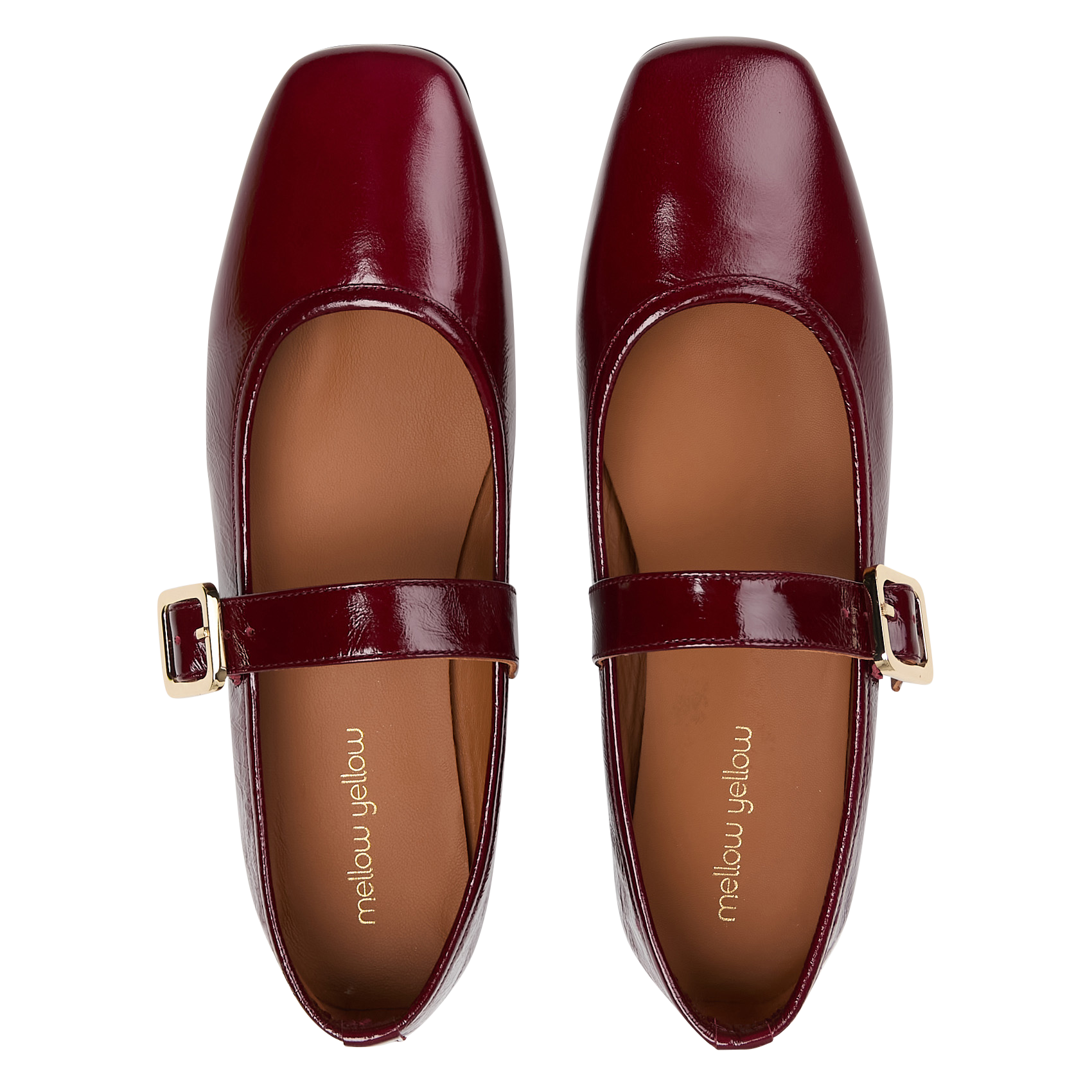 Ballerines en cuir MELLOW YELLOW Rouge