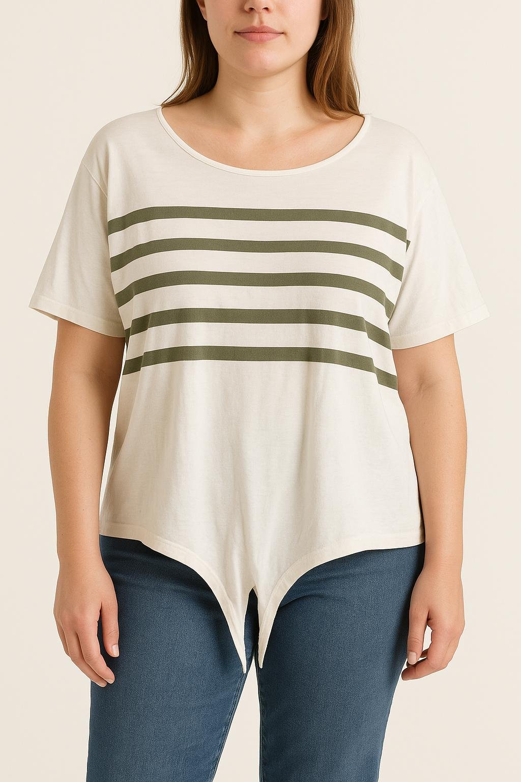 Tommy Badge T-shirt SAINT JAMES - Seconde Main White