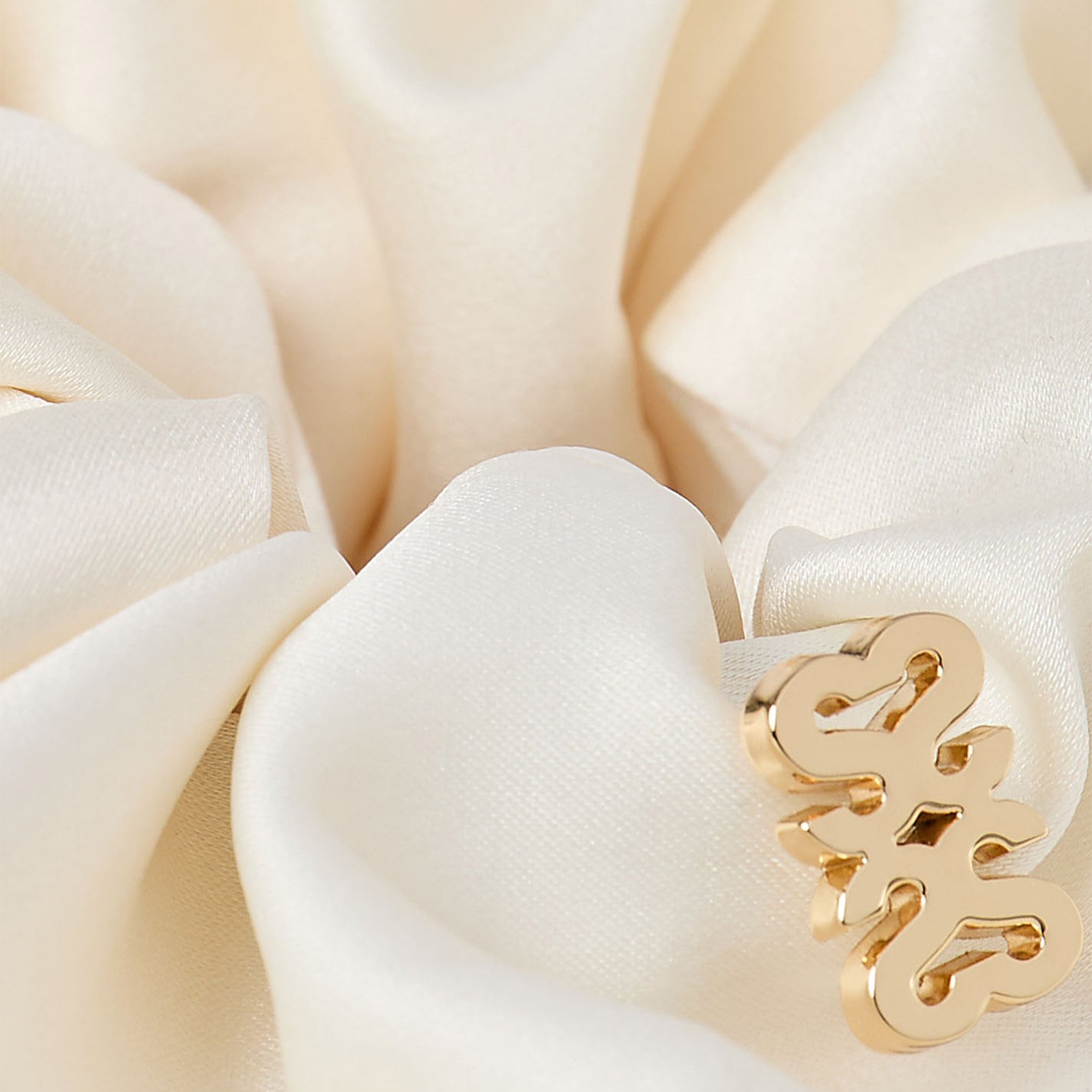 Chouchou satiné SANDRO Blanc