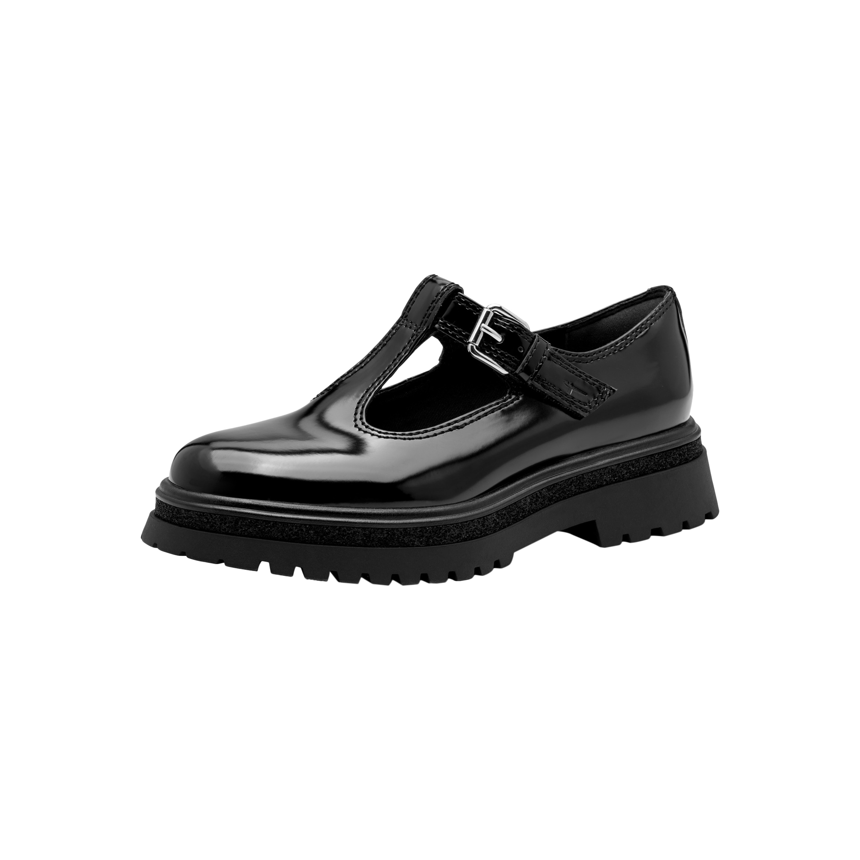 Moccasins with straps TAMARIS Black