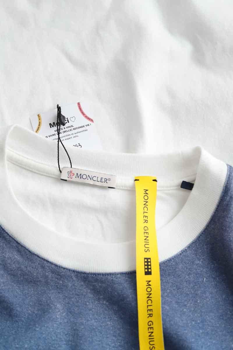 Cotton T-shirt MONCLER - Seconde Main White