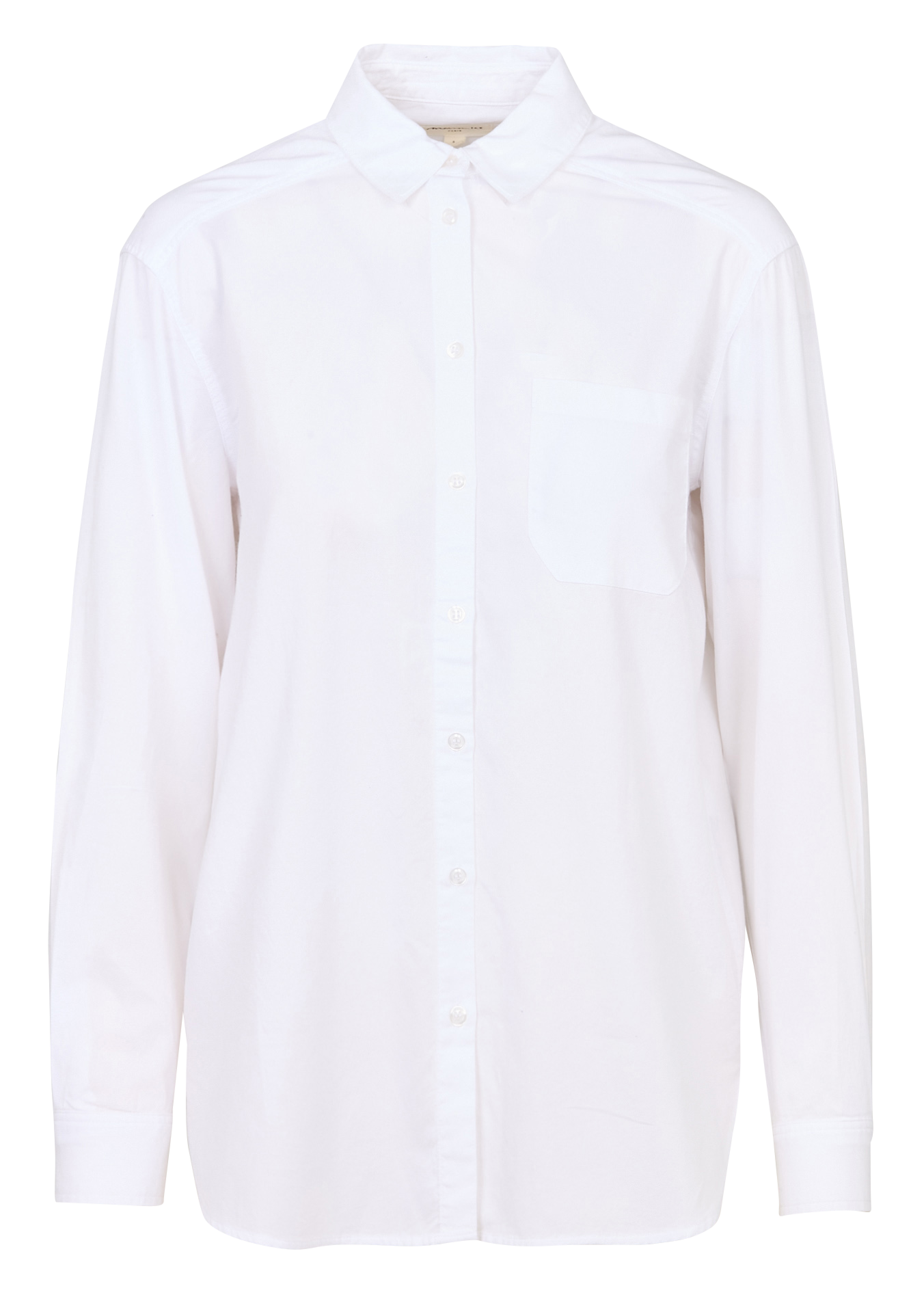 Chemise col classique manches contrastantes en coton MAISON 123 White