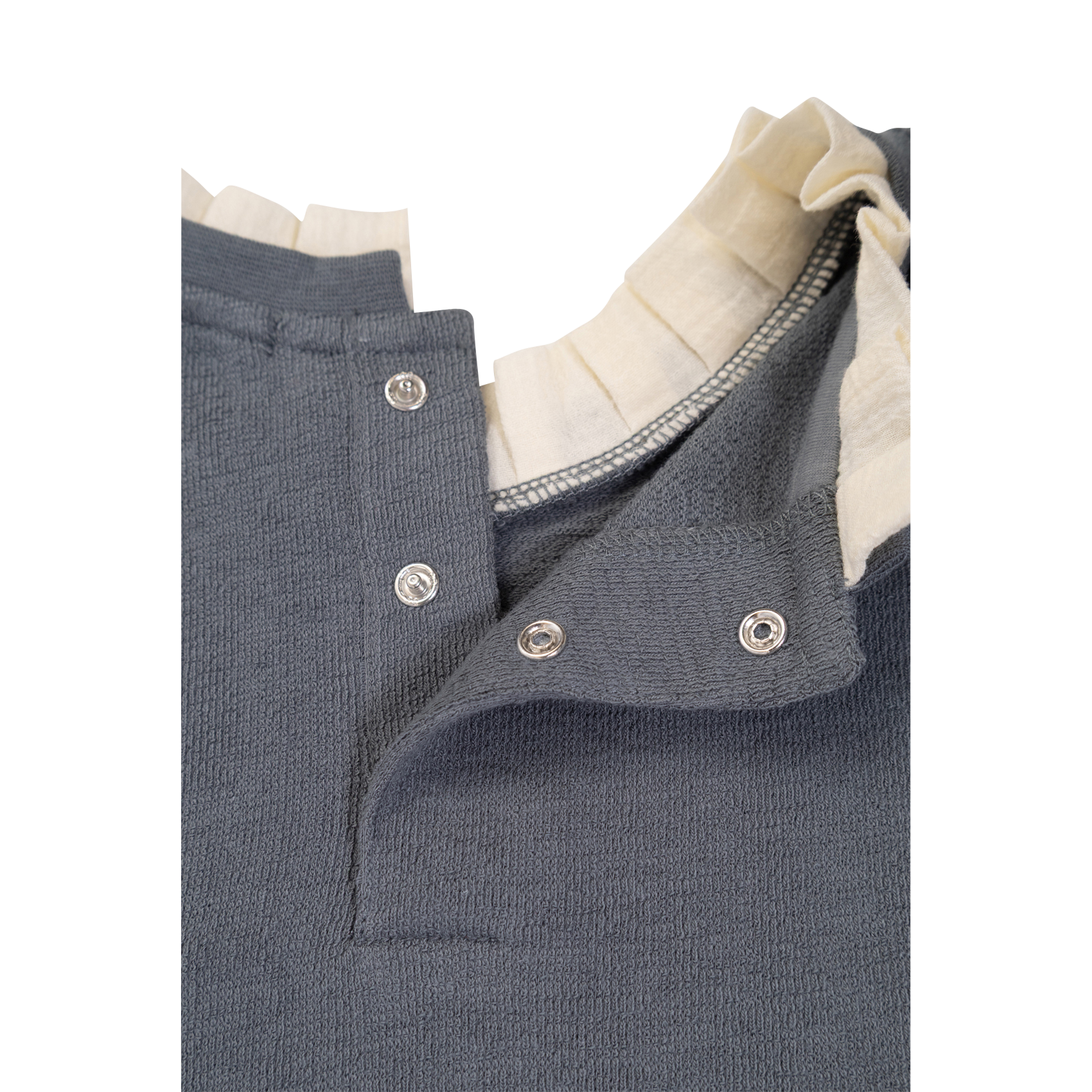 Round-neck straight-cut cotton-blend T-shirt IKKS JUNIOR Blue