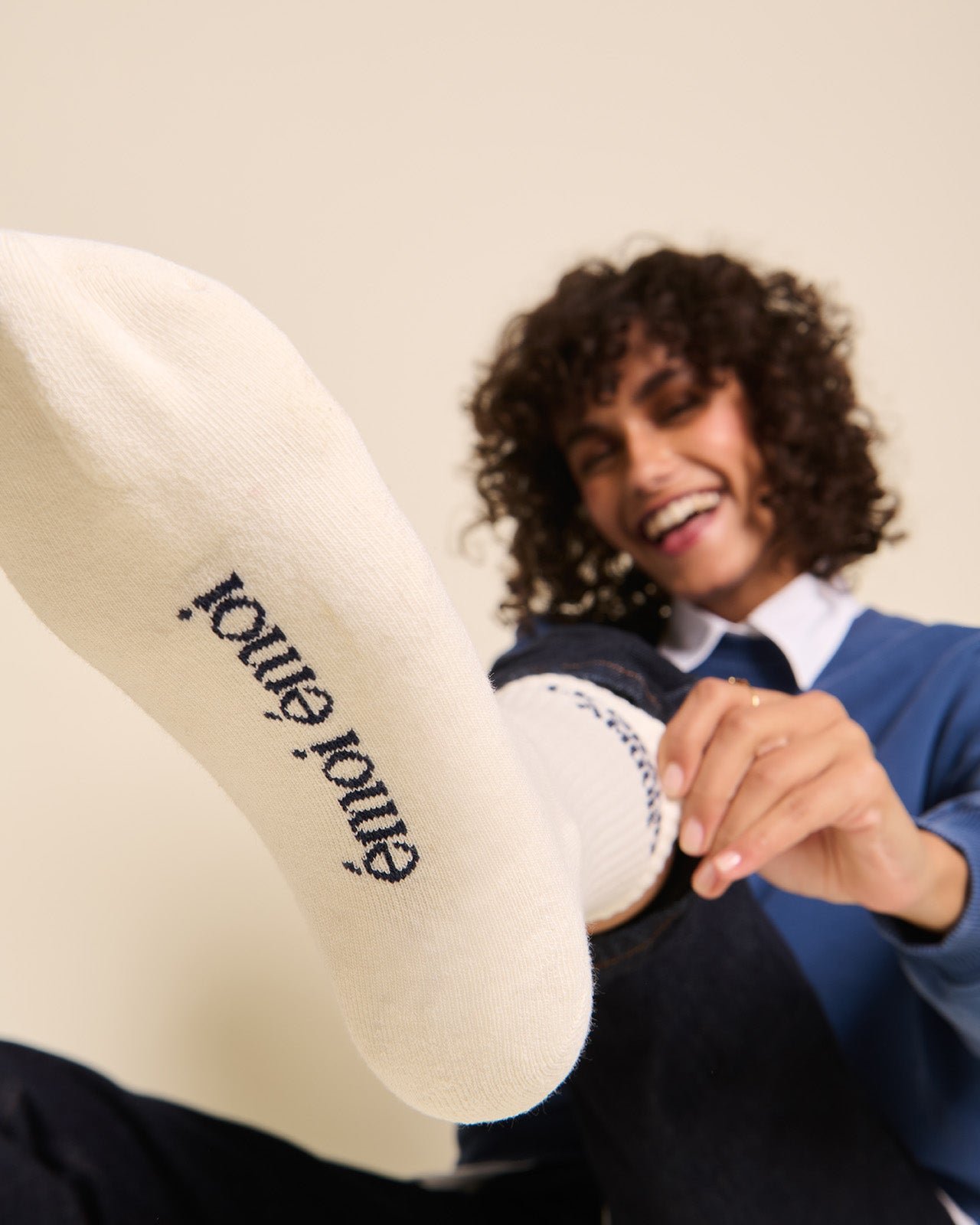 The socks the great love EMOI EMOI White