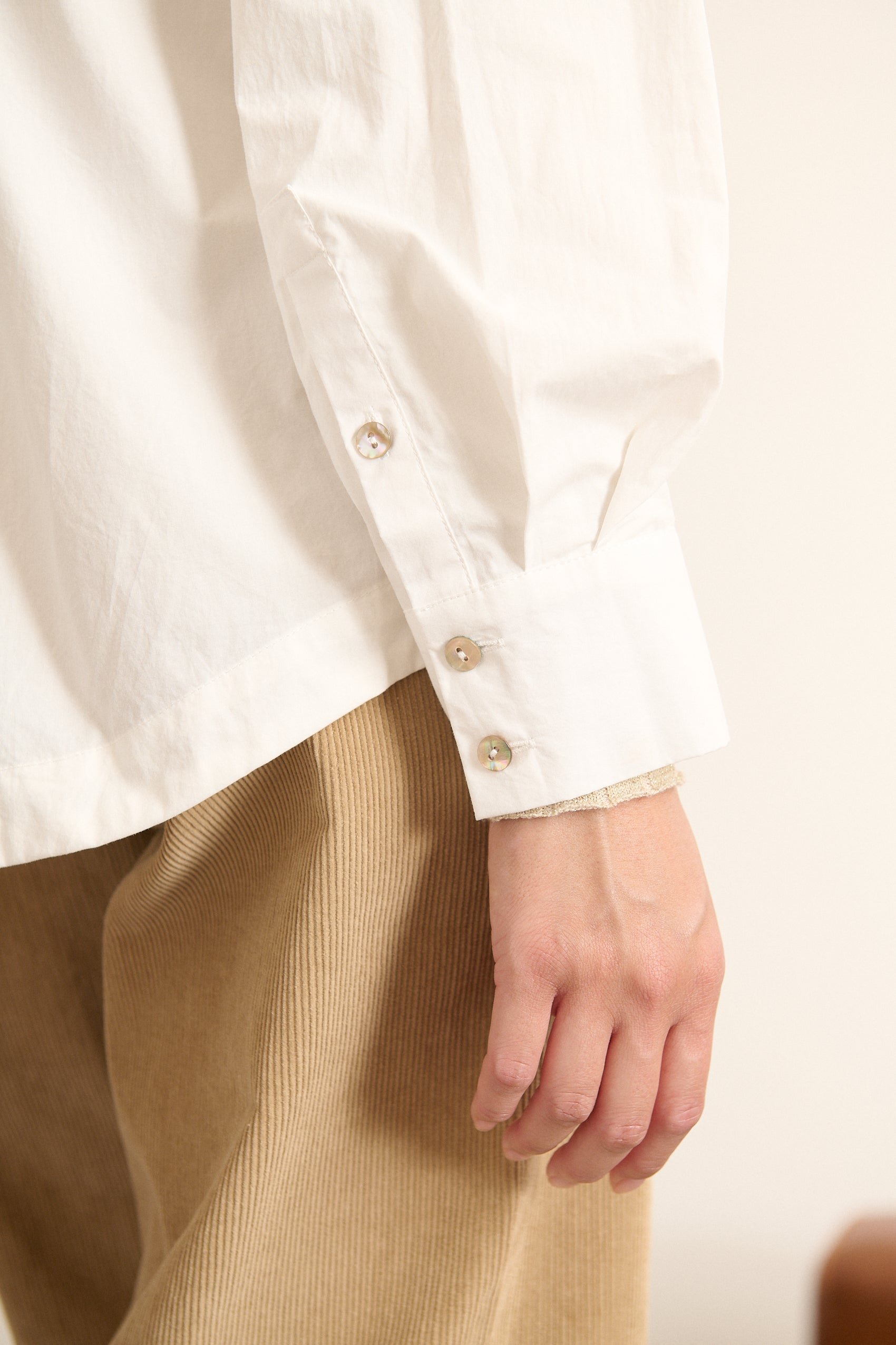Oversized long-sleeve shirt GARANCE PARIS White