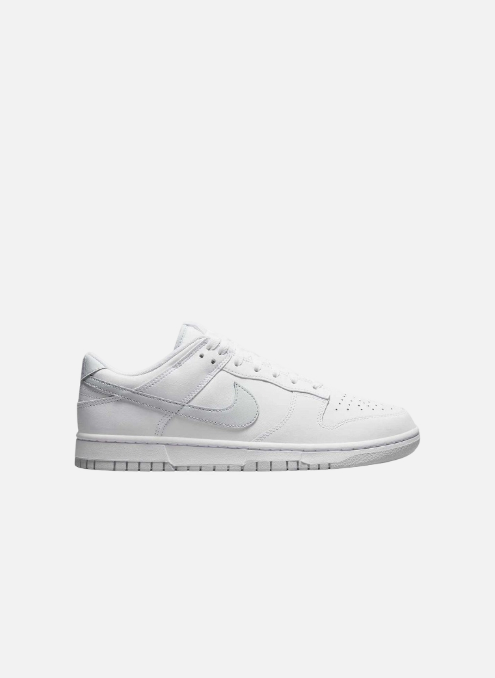 Leather low-top sneakers NIKE White