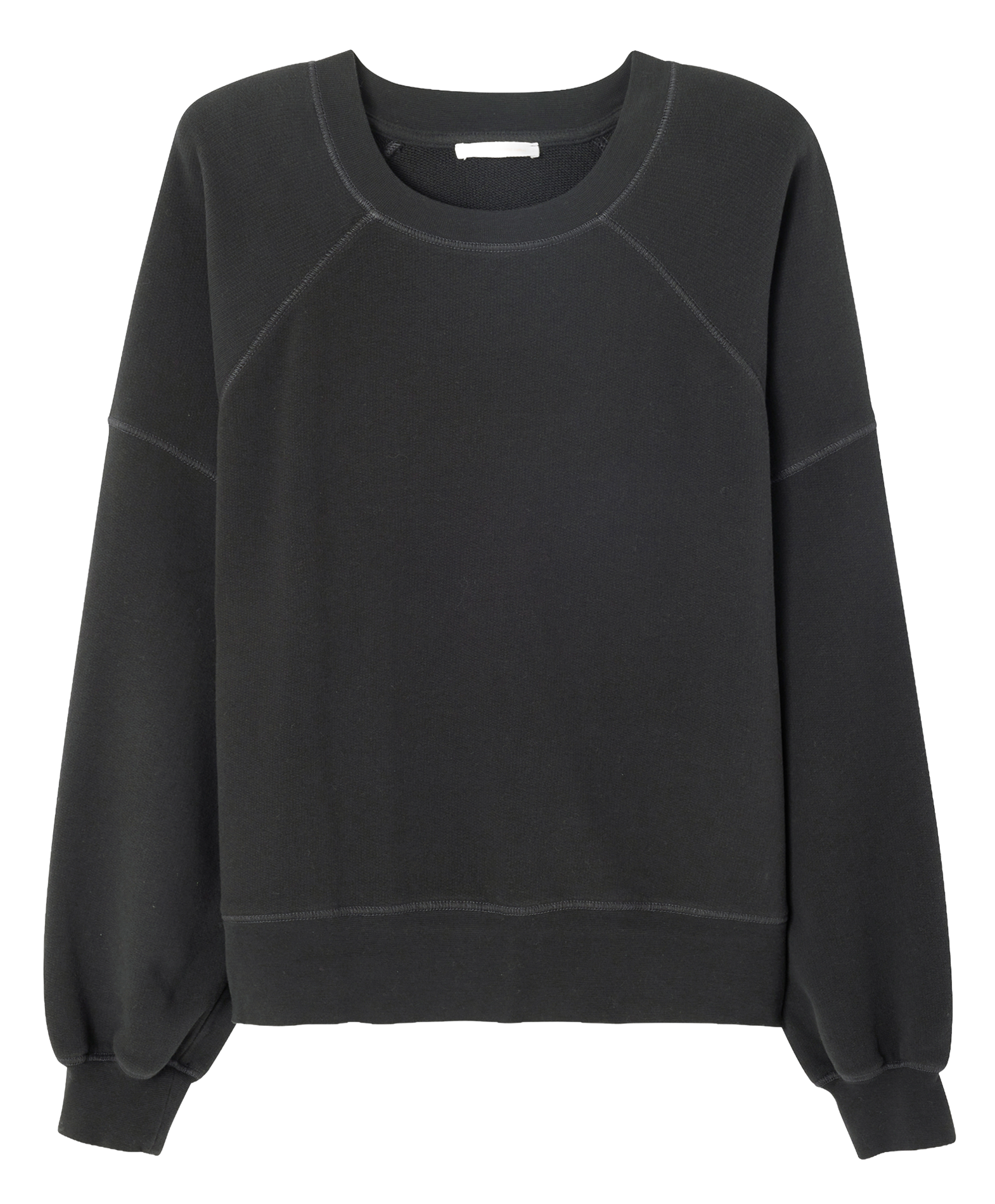 Oversize-Sweatshirt aus Baumwoll-Mix mit Rundhalsausschnitt AMERICAN VINTAGE Schwarz