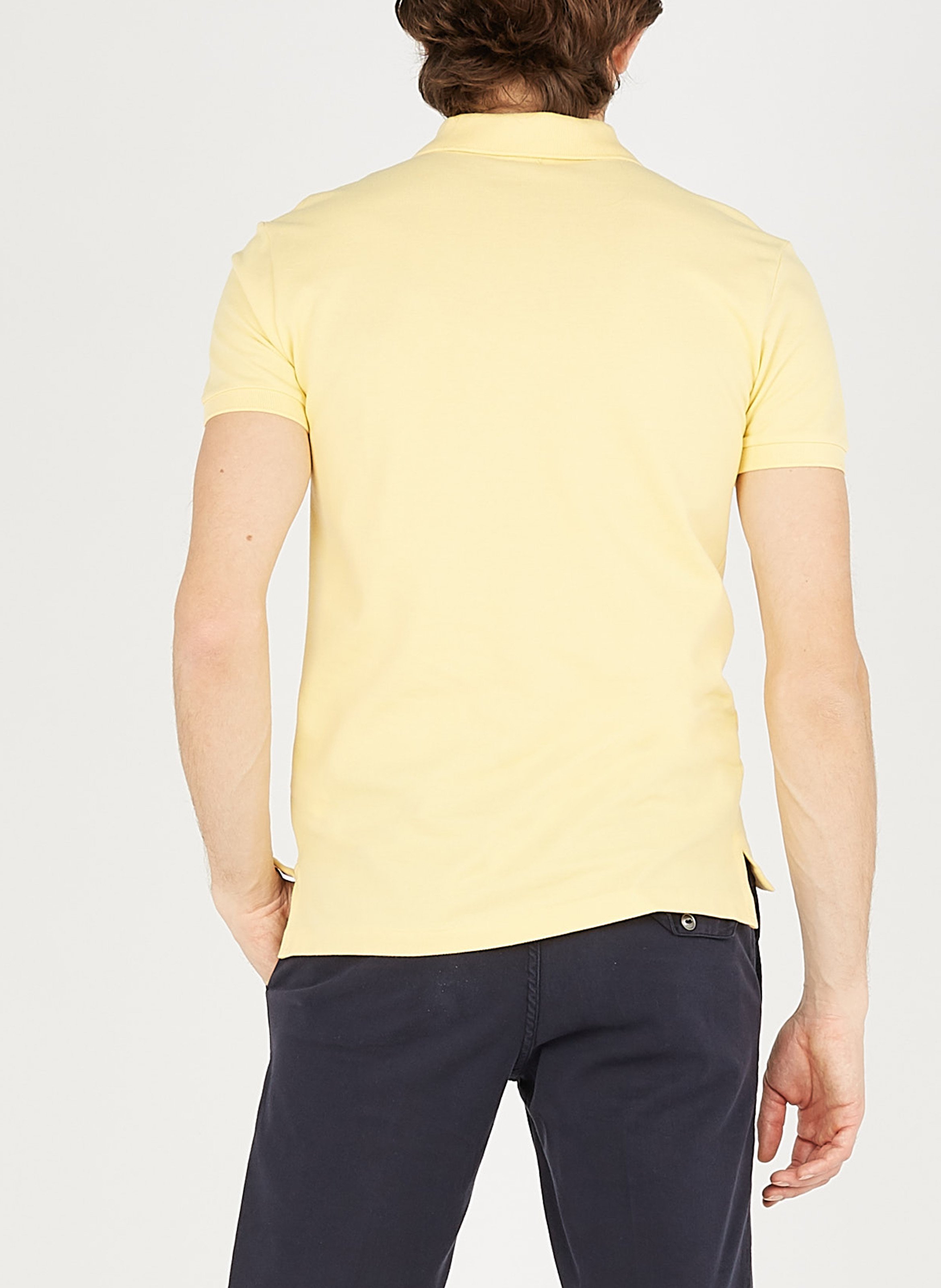 Slim-fit cotton piqué polo shirt POLO RALPH LAUREN Yellow