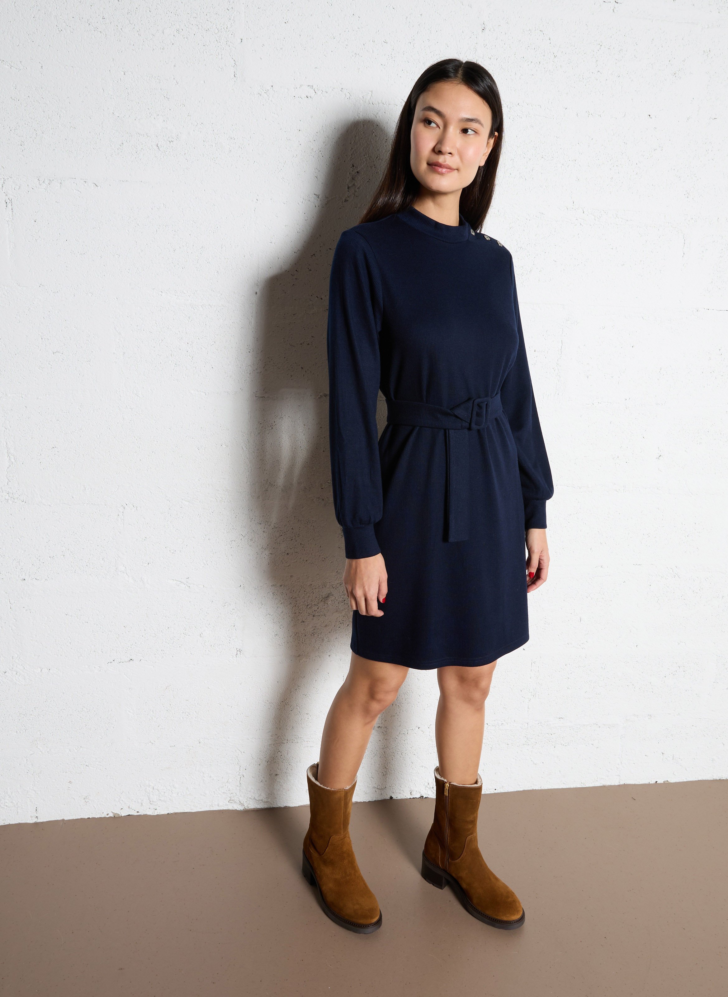 Losse jurk ONE STEP Blauw