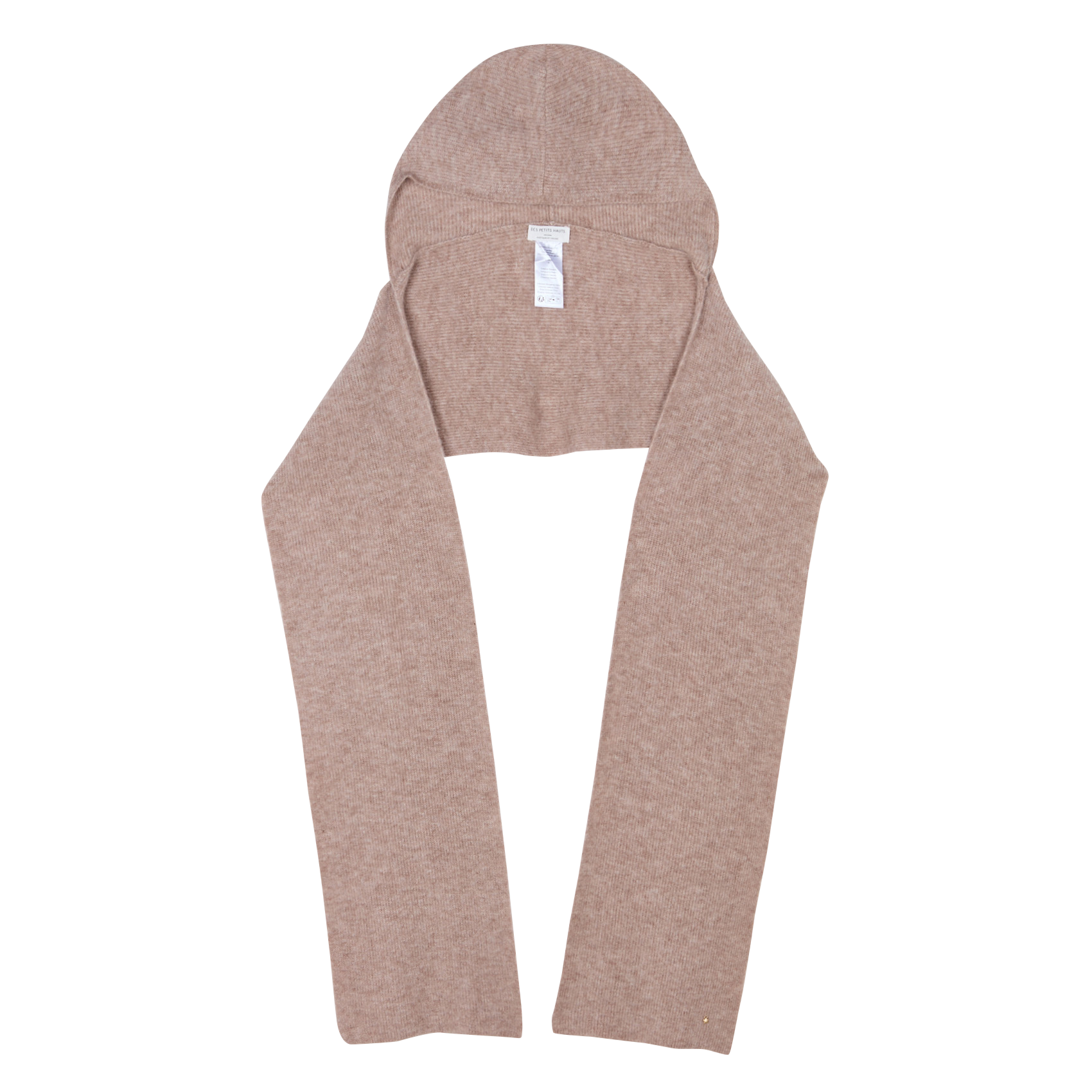 Hooded scarf in blended wool DES PETITS HAUTS Beige