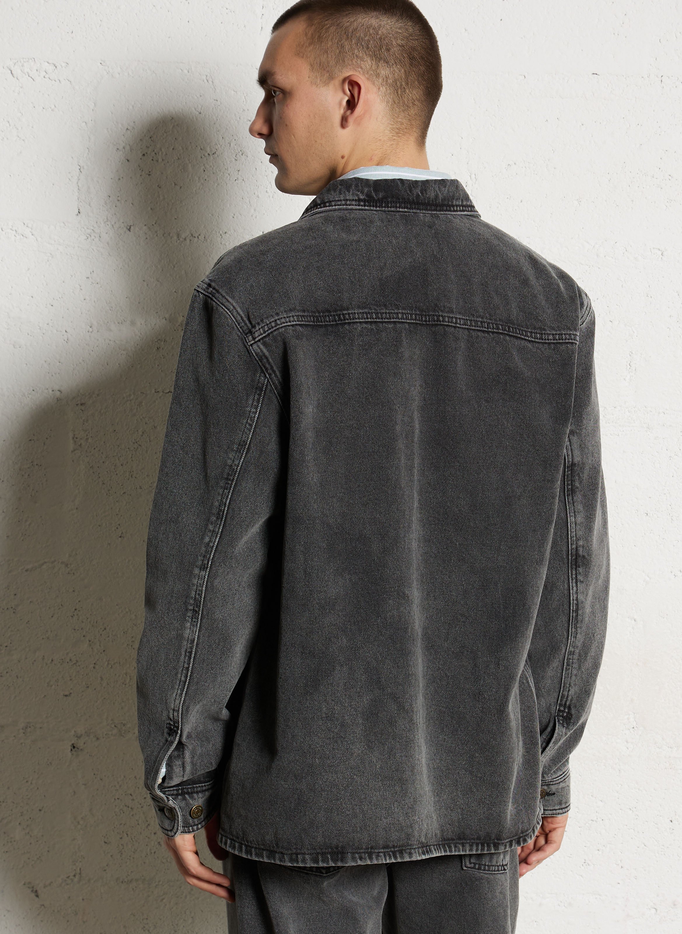 Surchemise droite en coton LES DEUX Gris