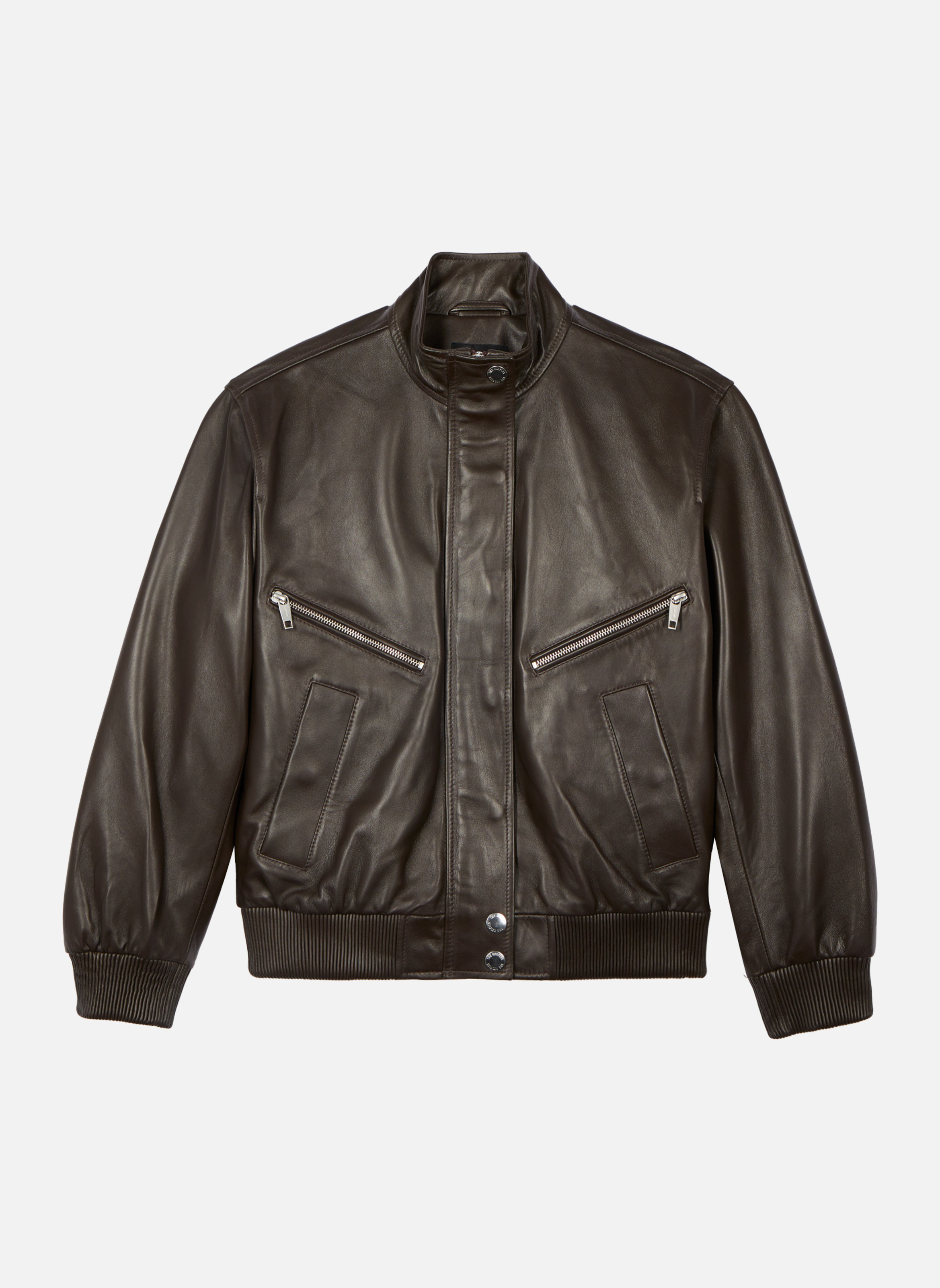Baltika leather jacket THE KOOPLES Brown
