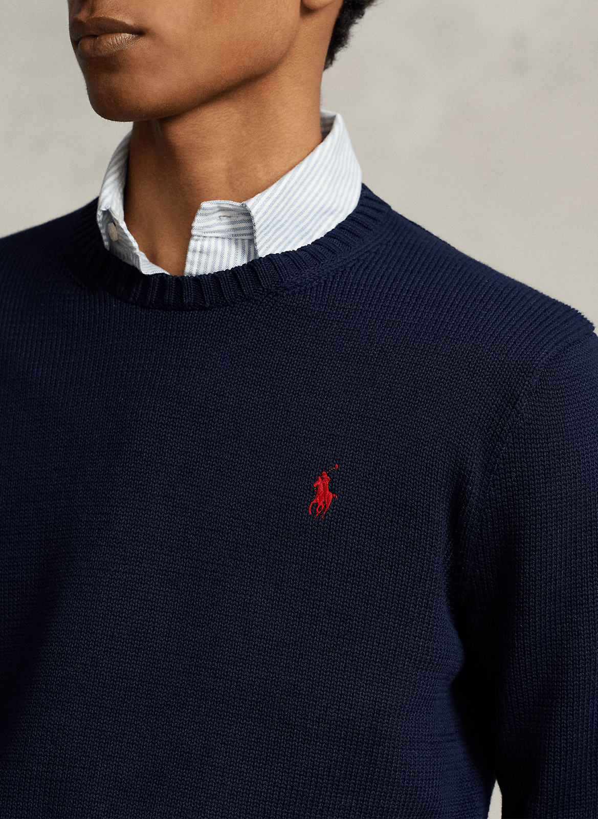 Rundhalspullover aus Baumwolle POLO RALPH LAUREN Blau