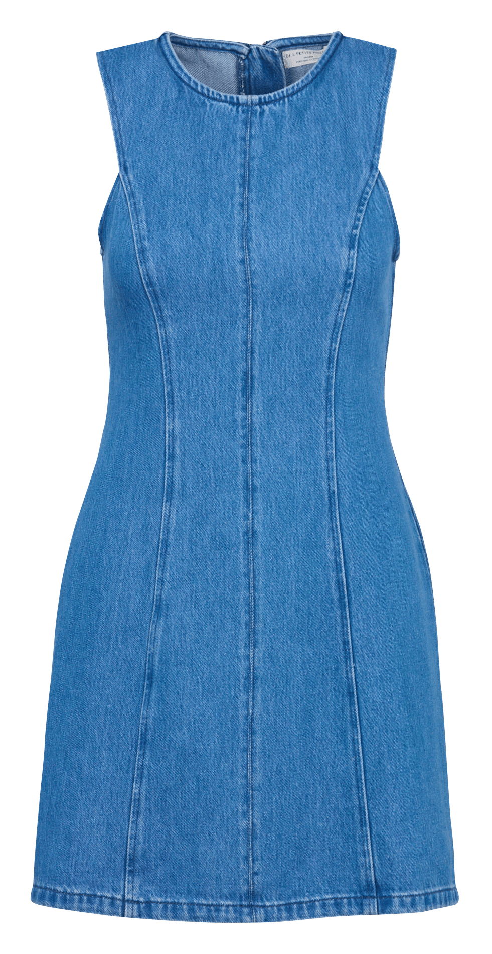 Kurzes, ärmelloses Jeanskleid DES PETITS HAUTS Beige