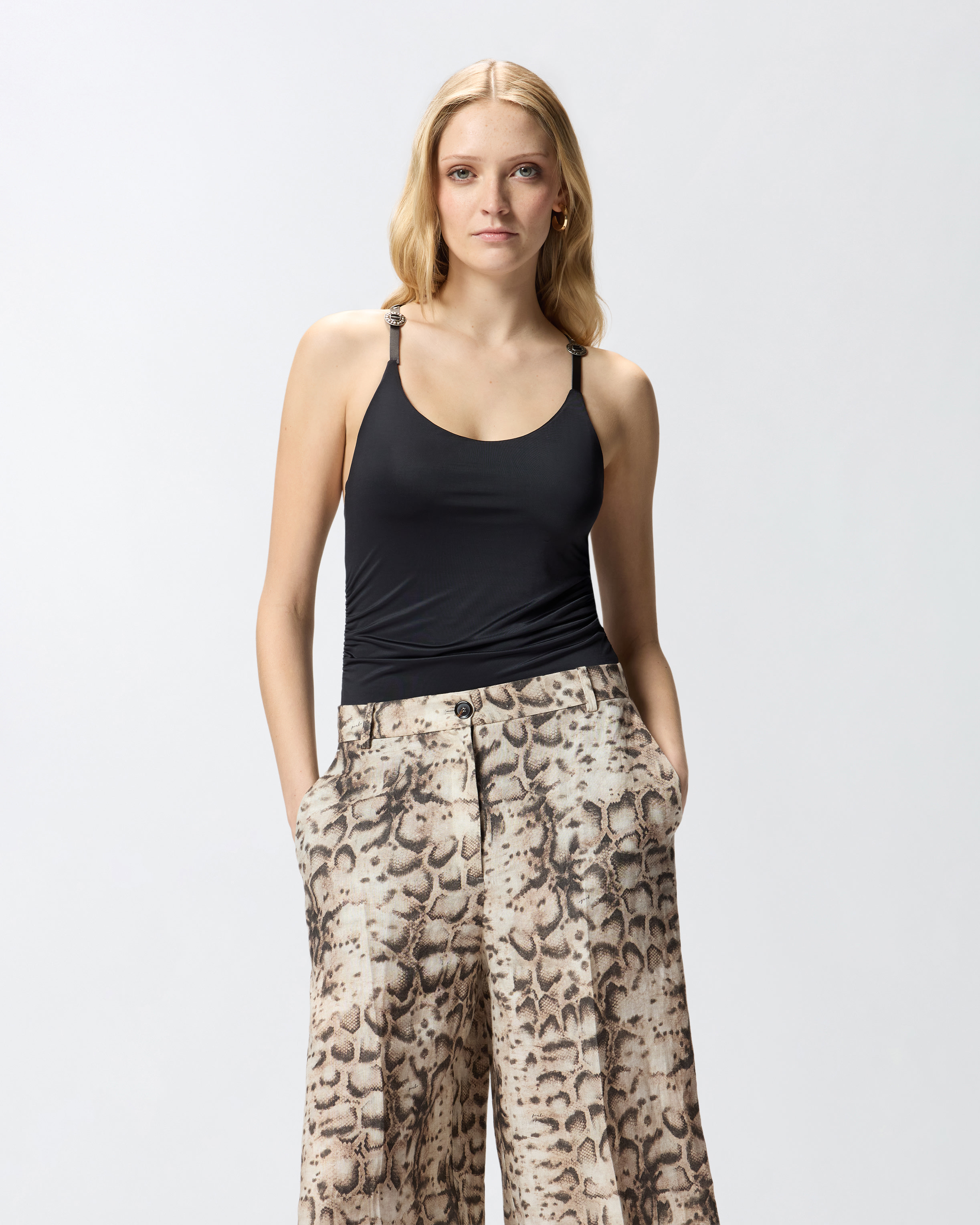 Body à bretelles croisées PINKO Noir