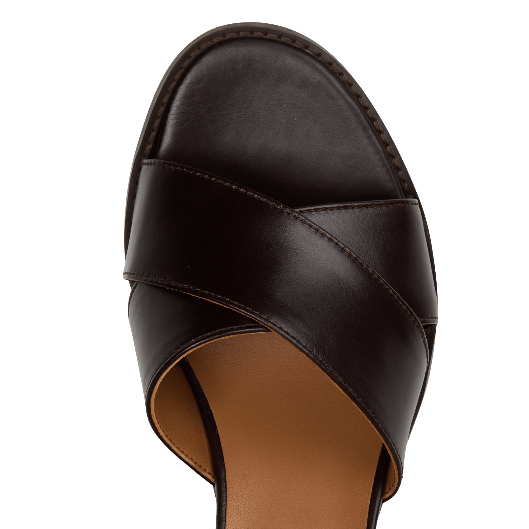 Hoge leren sandalen MELLOW YELLOW Bruin