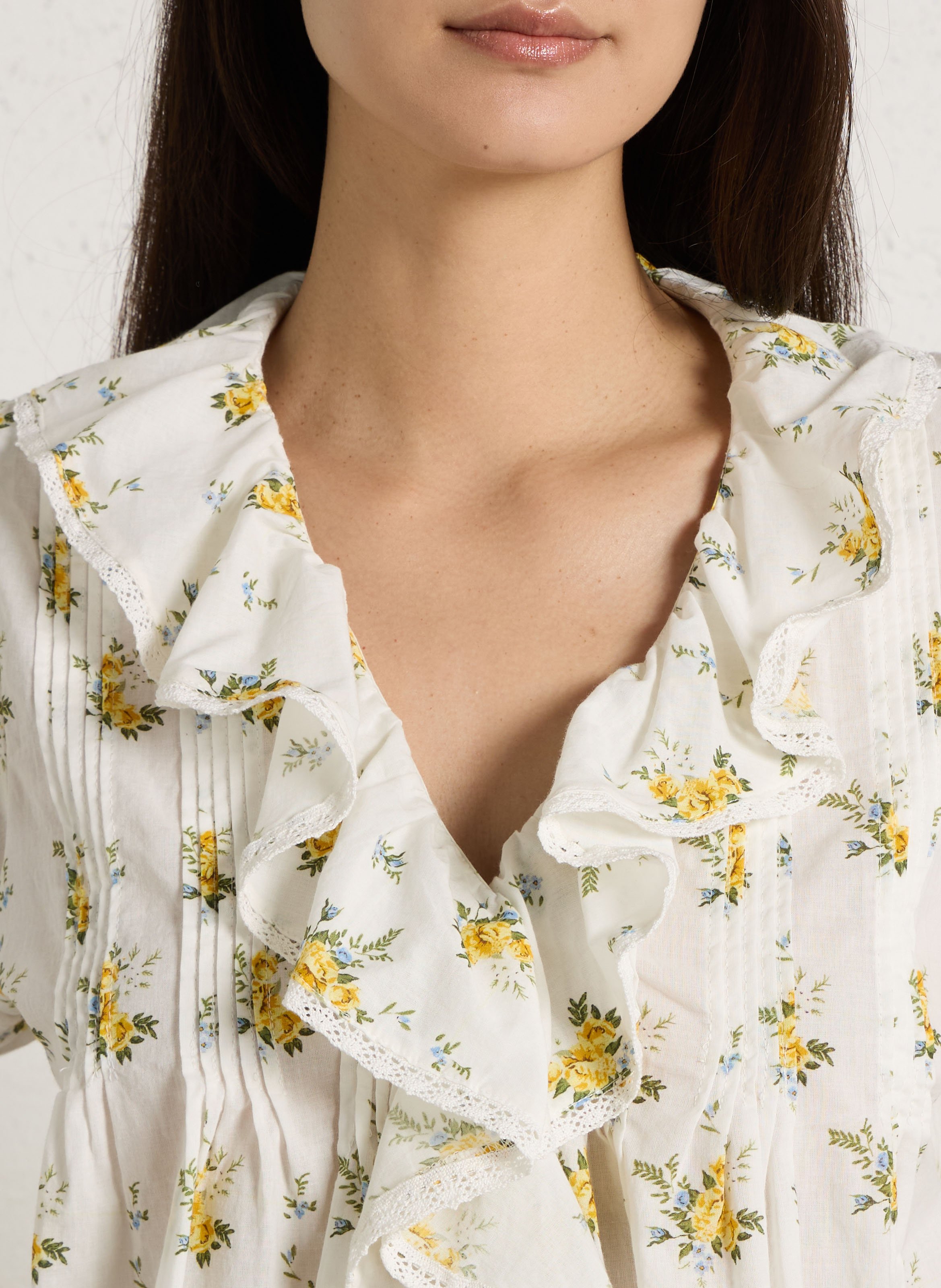 Blouse ample en coton THE NEW SOCIETY Jaune