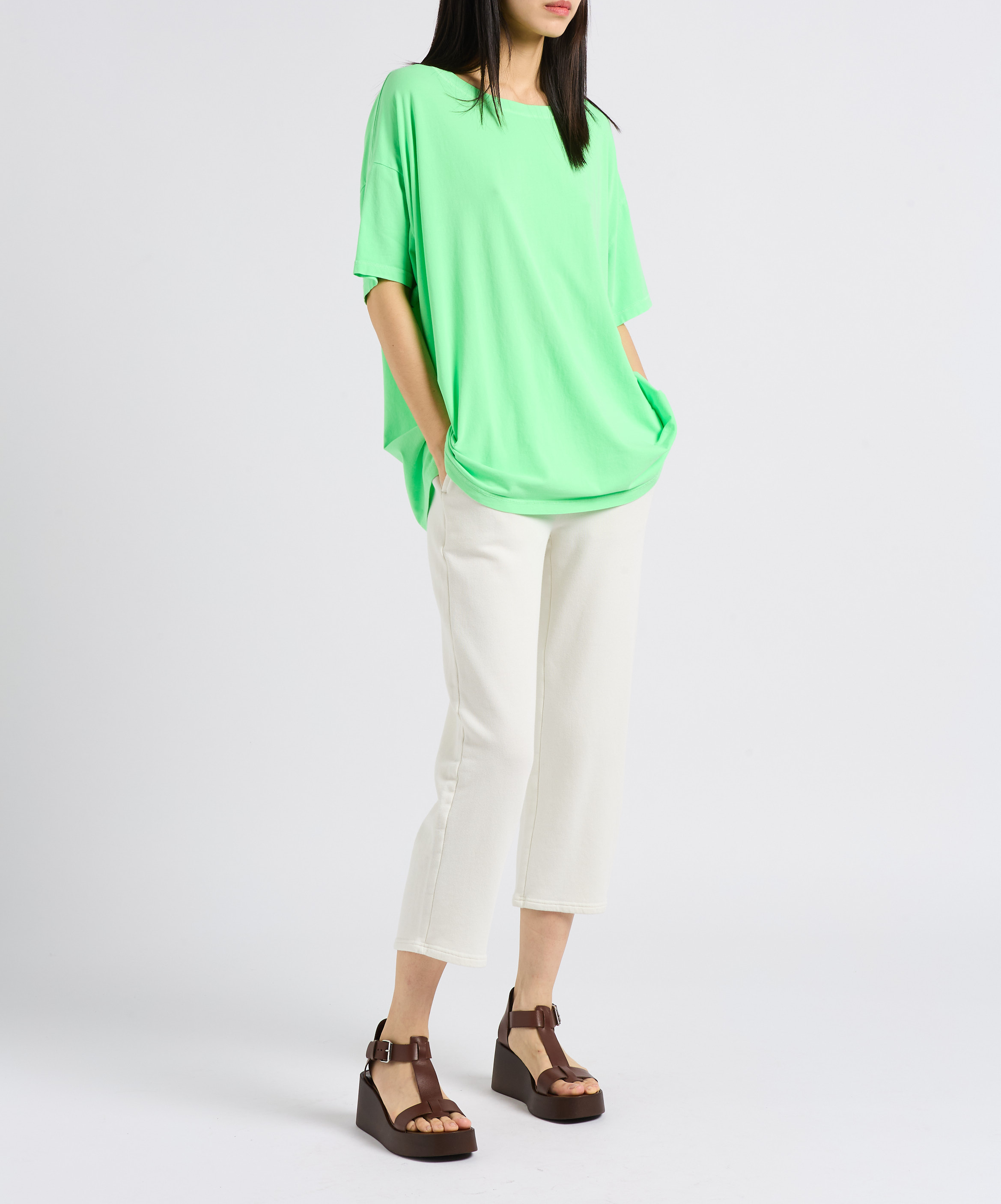 Sandales compensées en cuir JONAK Marron