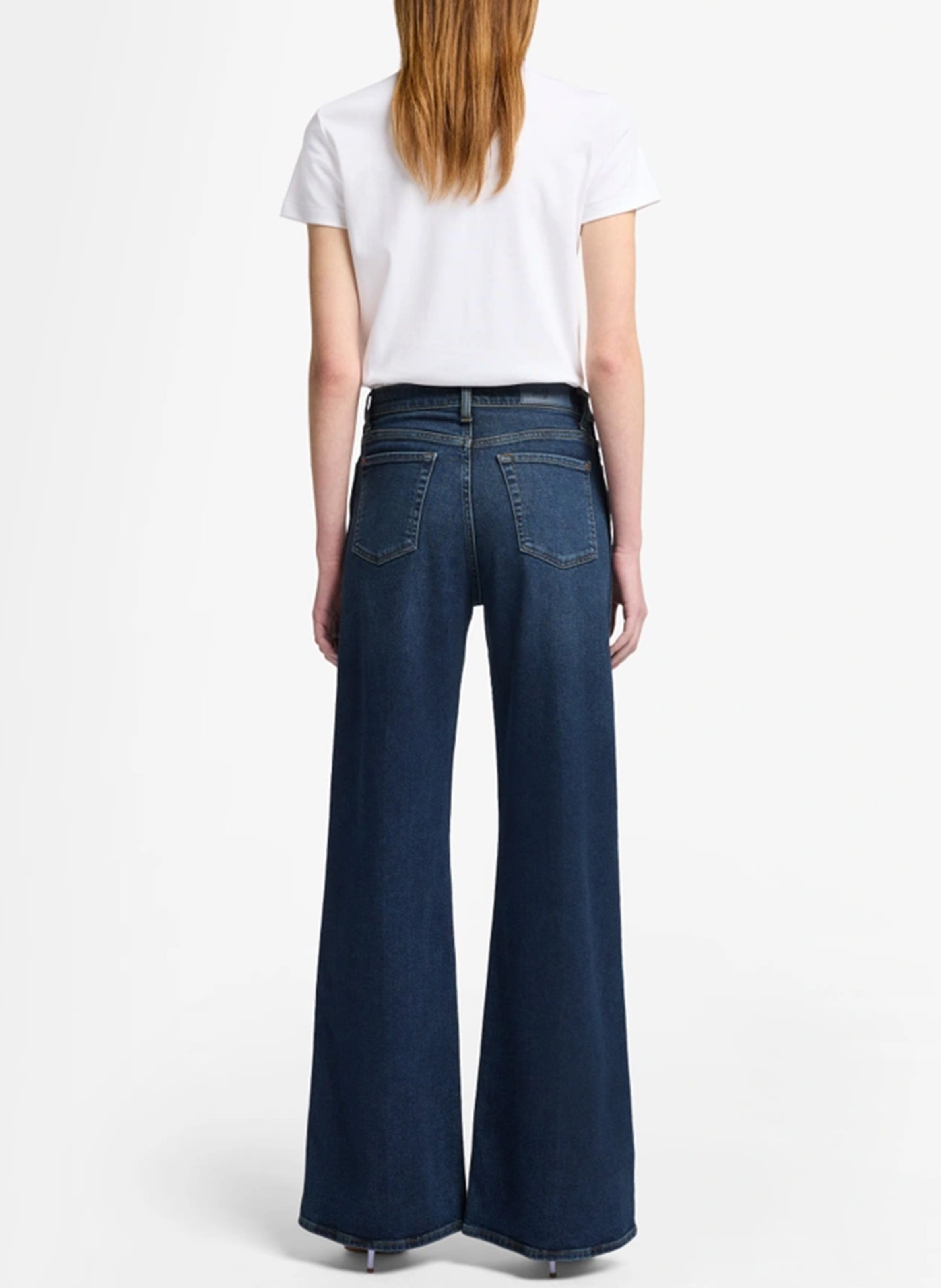 Palazzo-Hose 7 FOR ALL MANKIND Blau