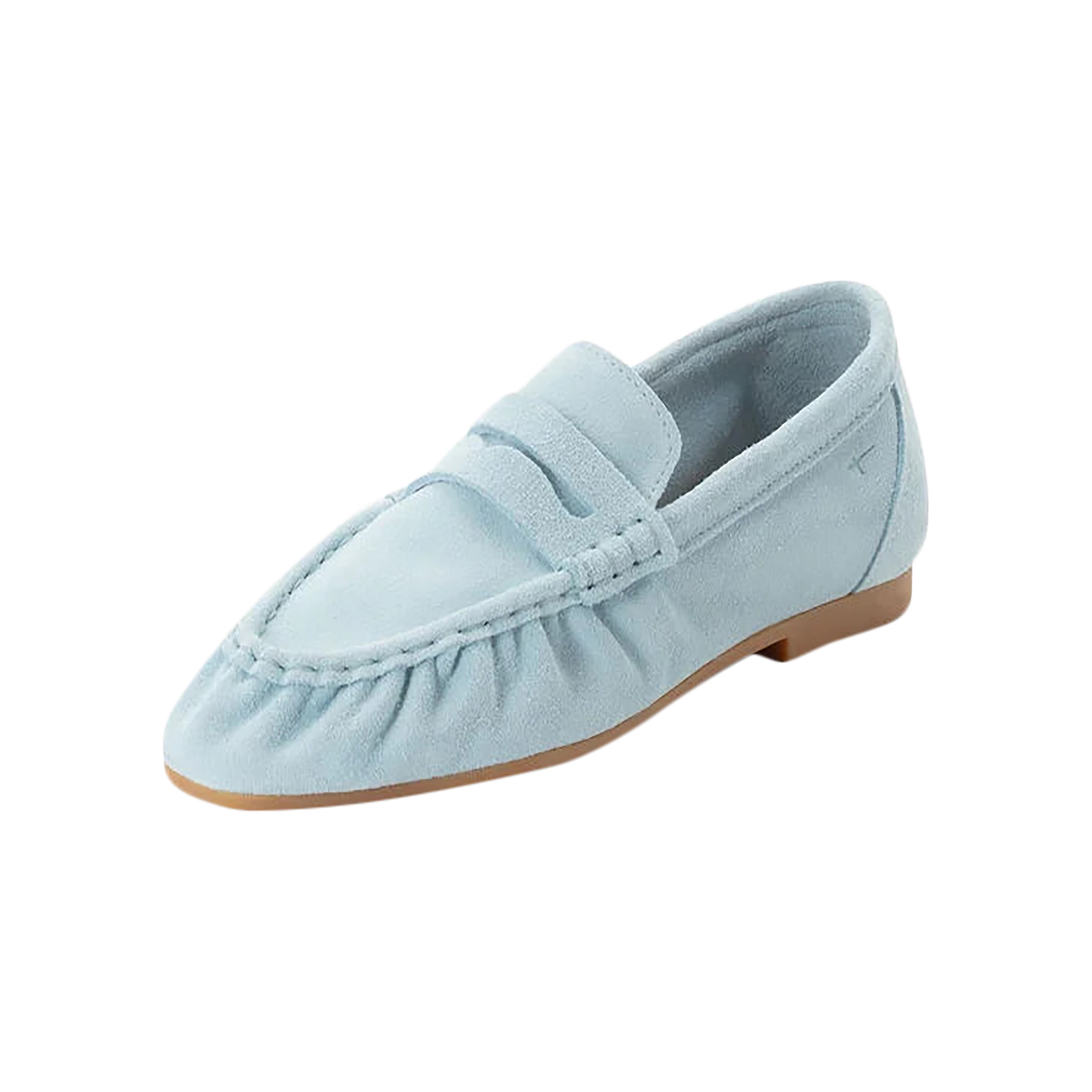 Leather moccasins | Blue TAMARIS Women