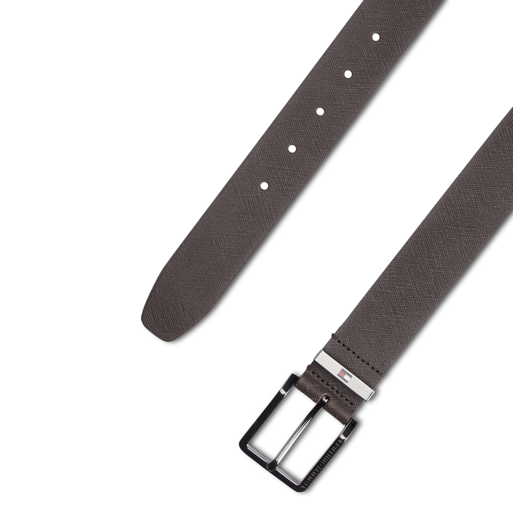 Cinturón de cuero texturizado TOMMY HILFIGER Marron