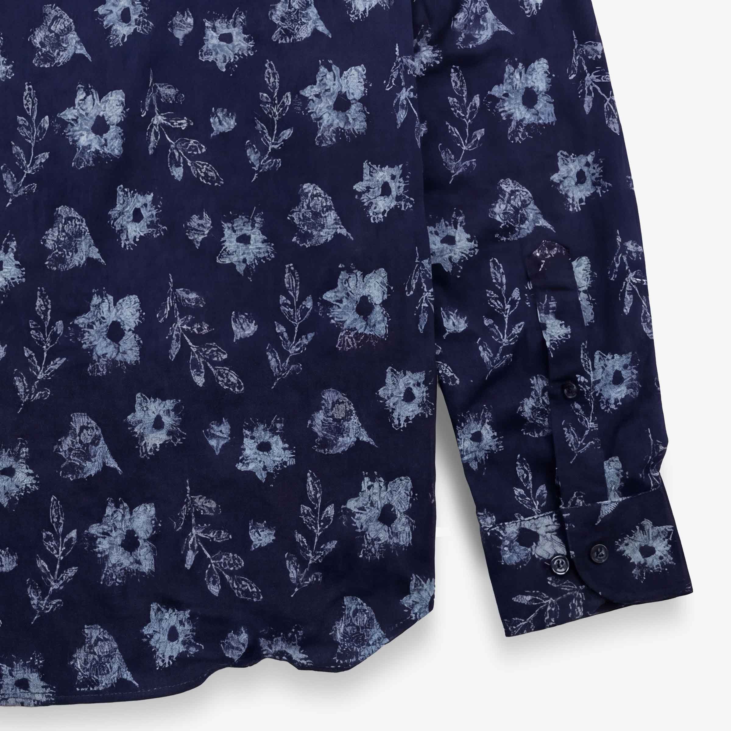 Chemise charles manches longues regular SERGE BLANCO Bleu