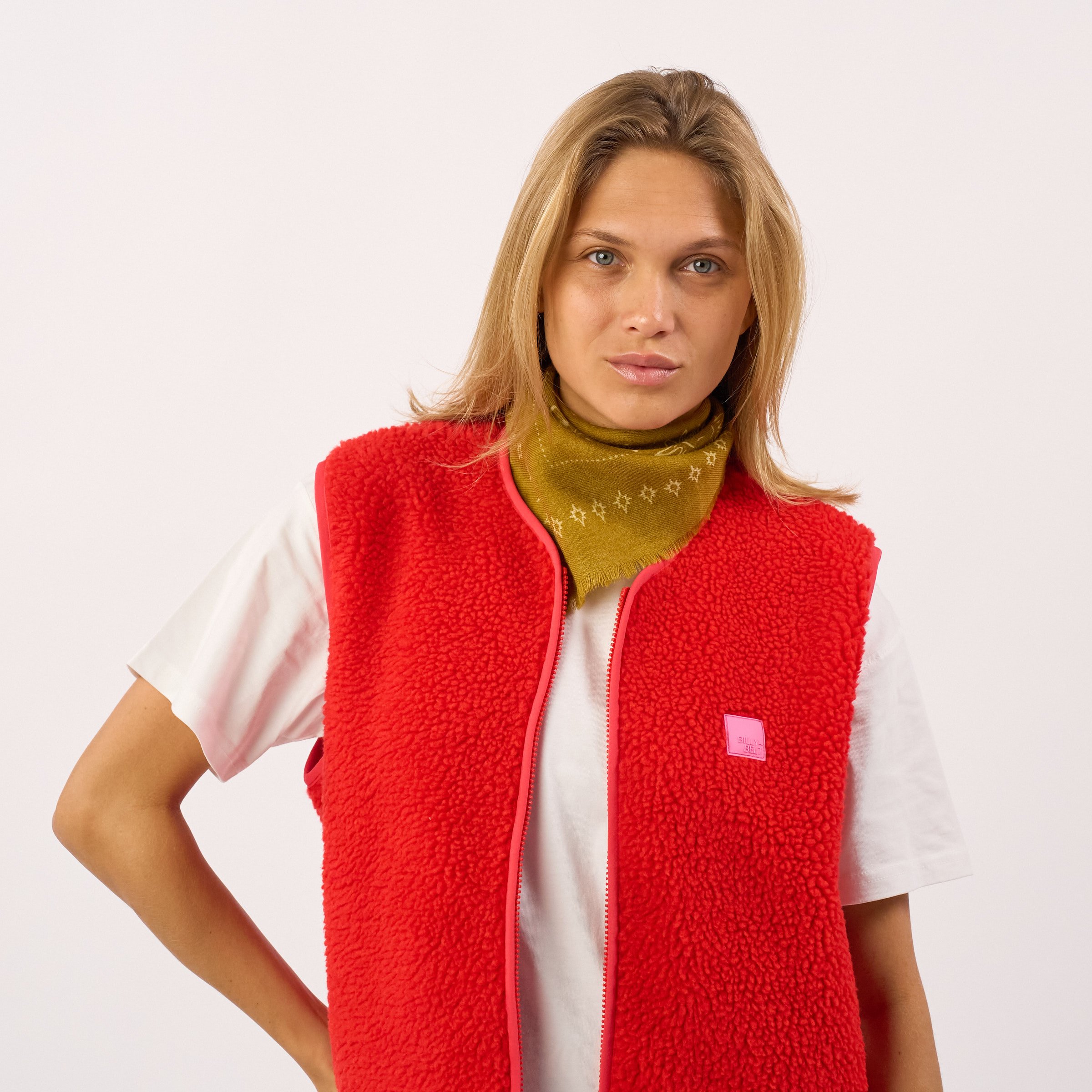 Small wool scarf alice | Yellow BILLYBELT Women