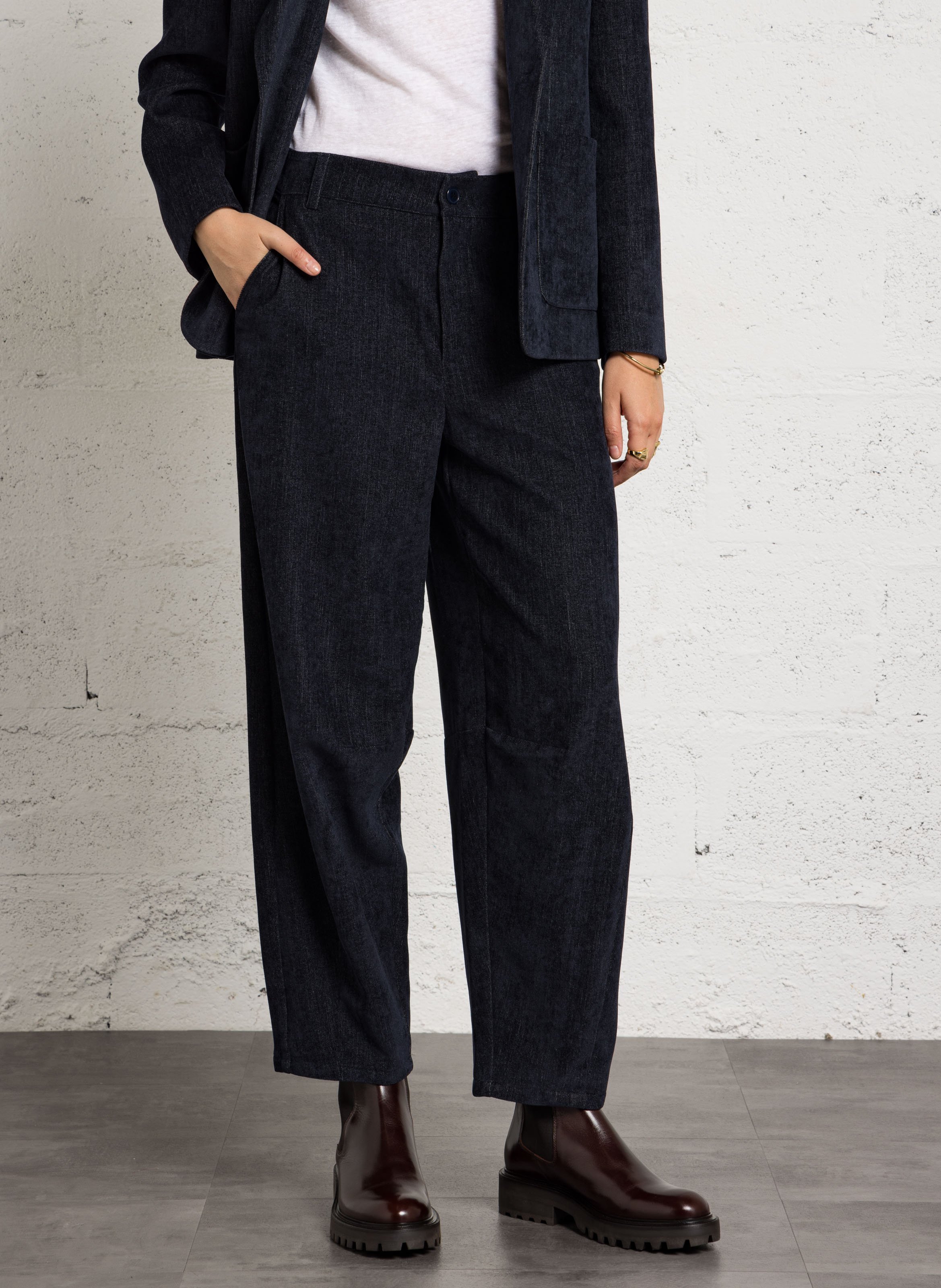 Pantalon large taille haute PLEASE