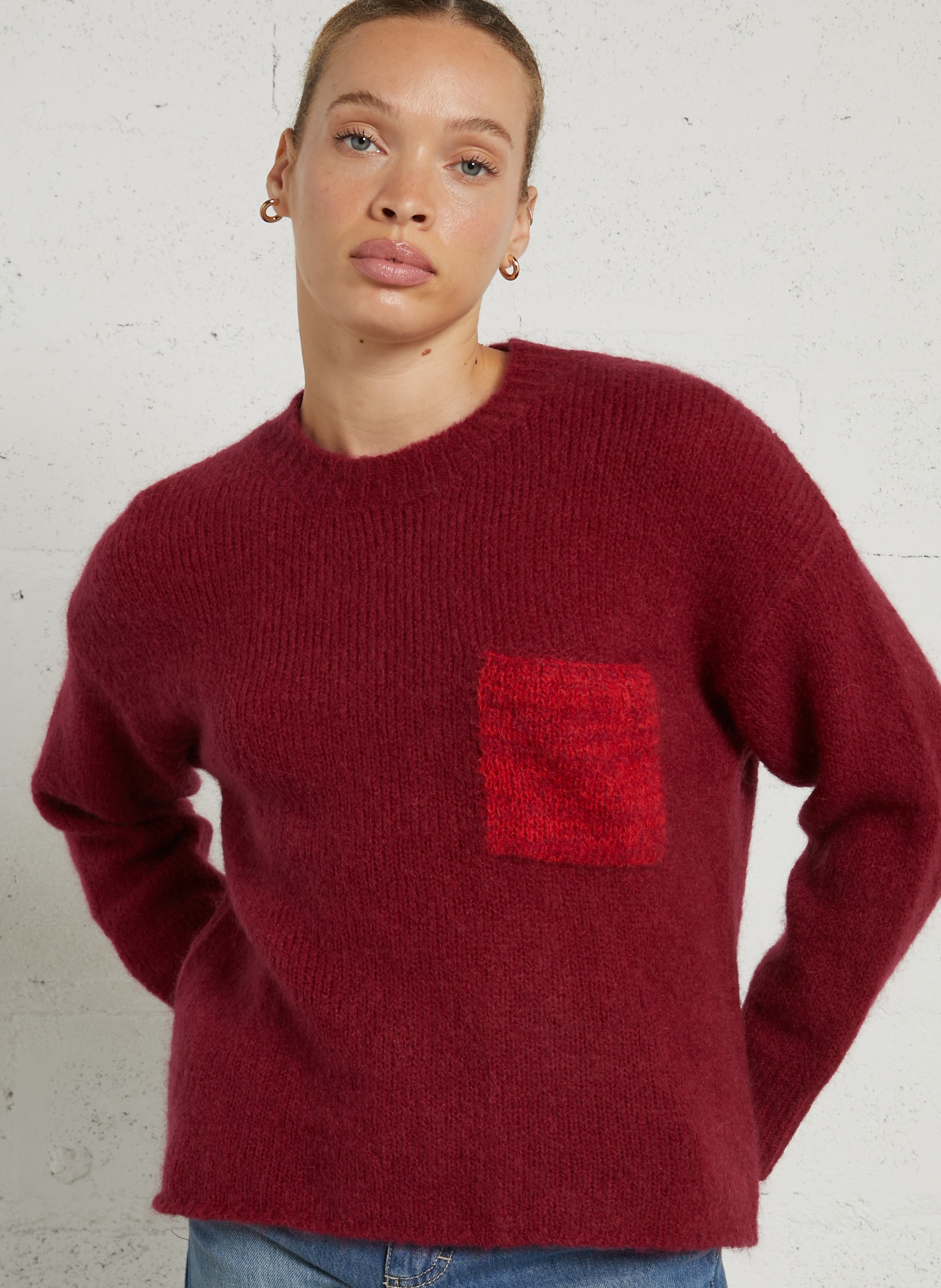 Round neck knit sweater MAISON ANJE