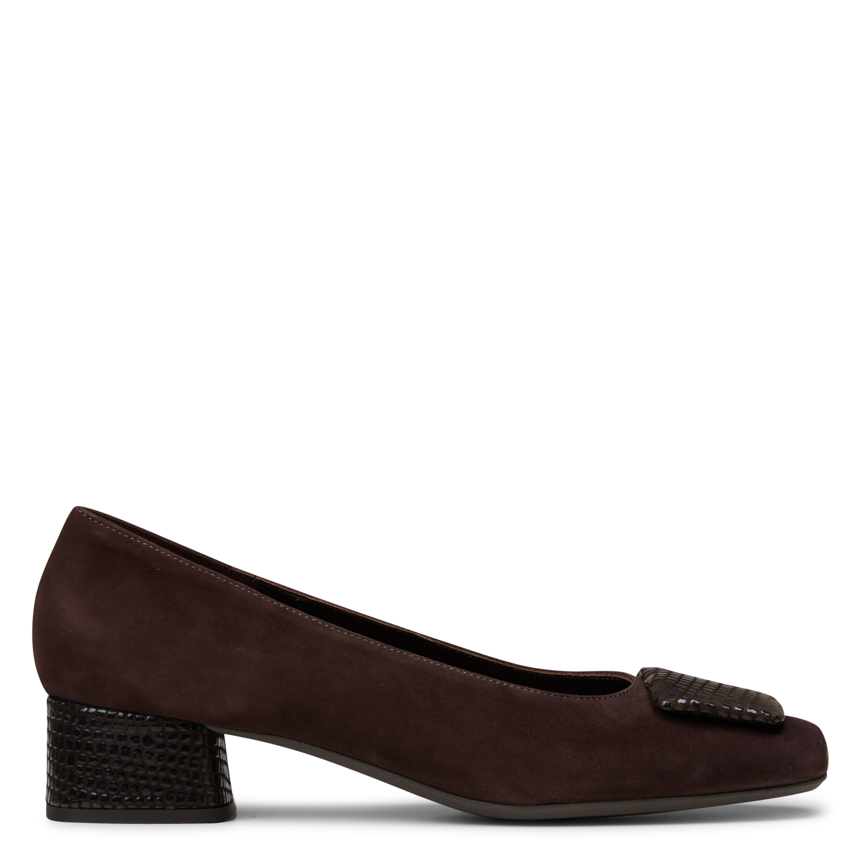Ballerina's van velours REQINS Bruin