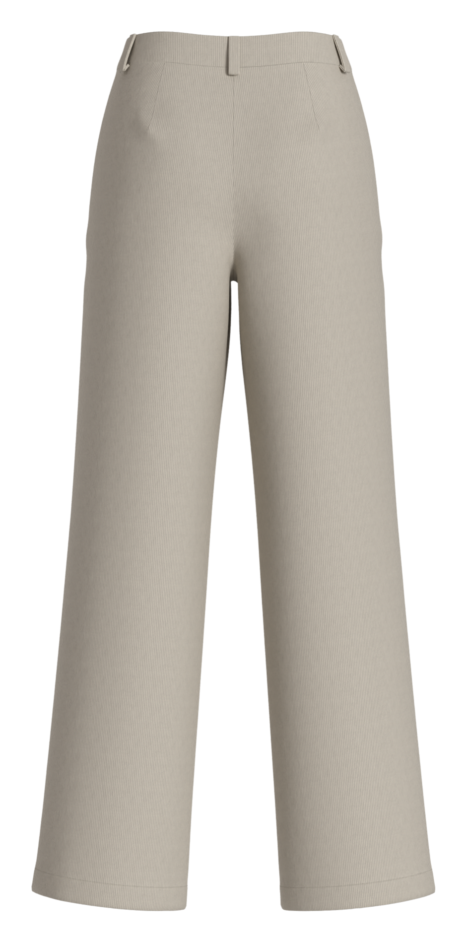 Straight-leg cotton-blend pants VILA Beige