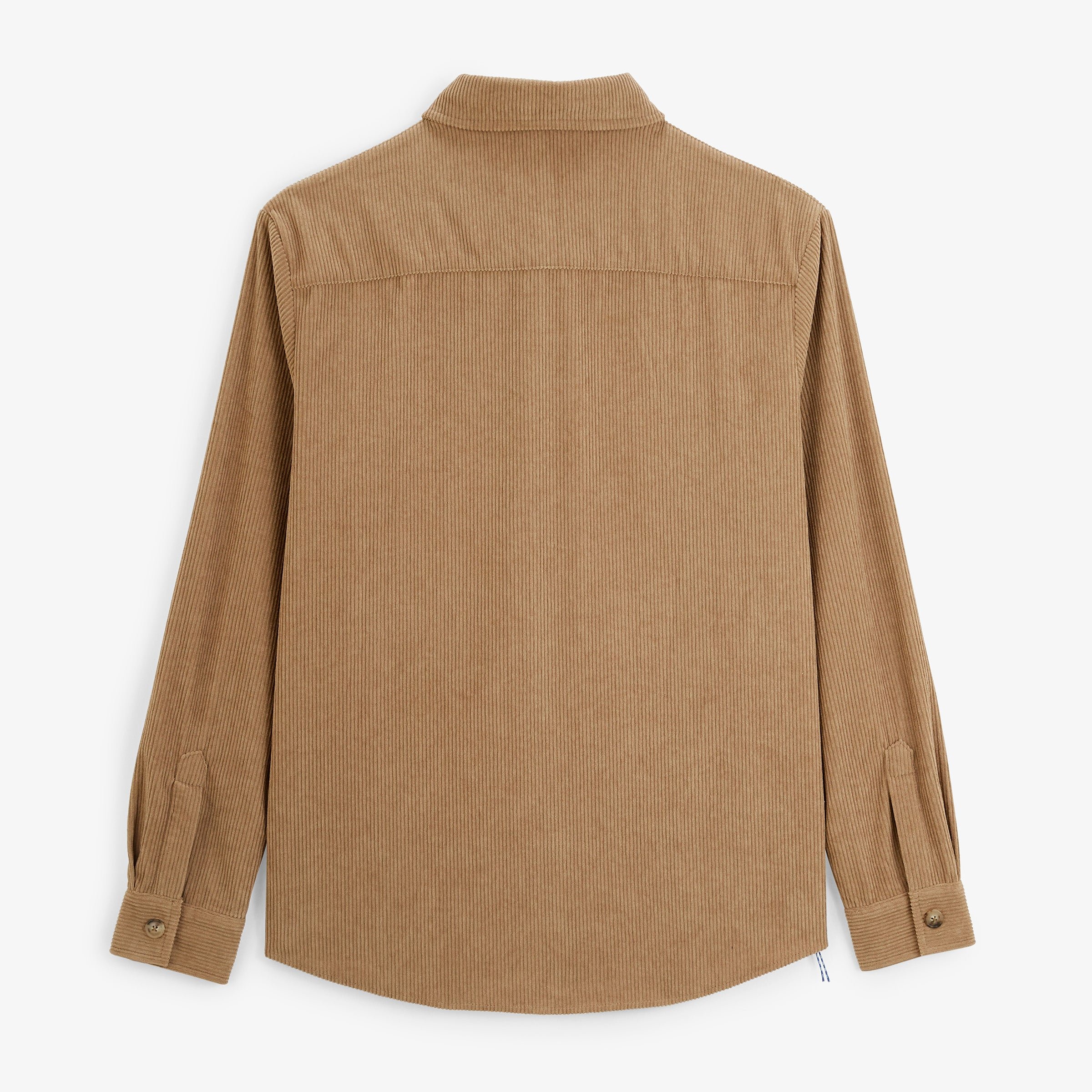 Long-sleeved velvet pigment dye beige cashmere shirt sbplay SERGE BLANCO Beige