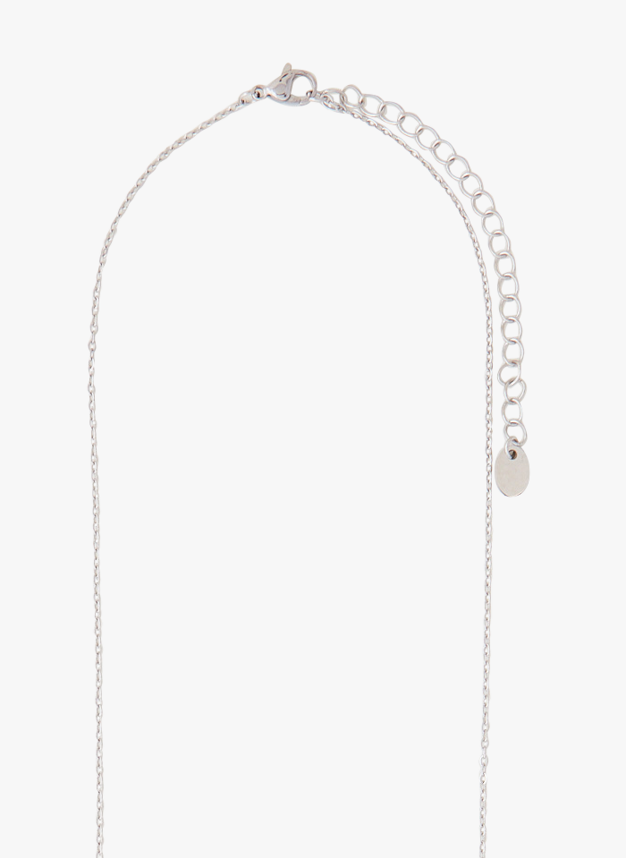 IKKS Versilberte Plastron-Halskette in Silber