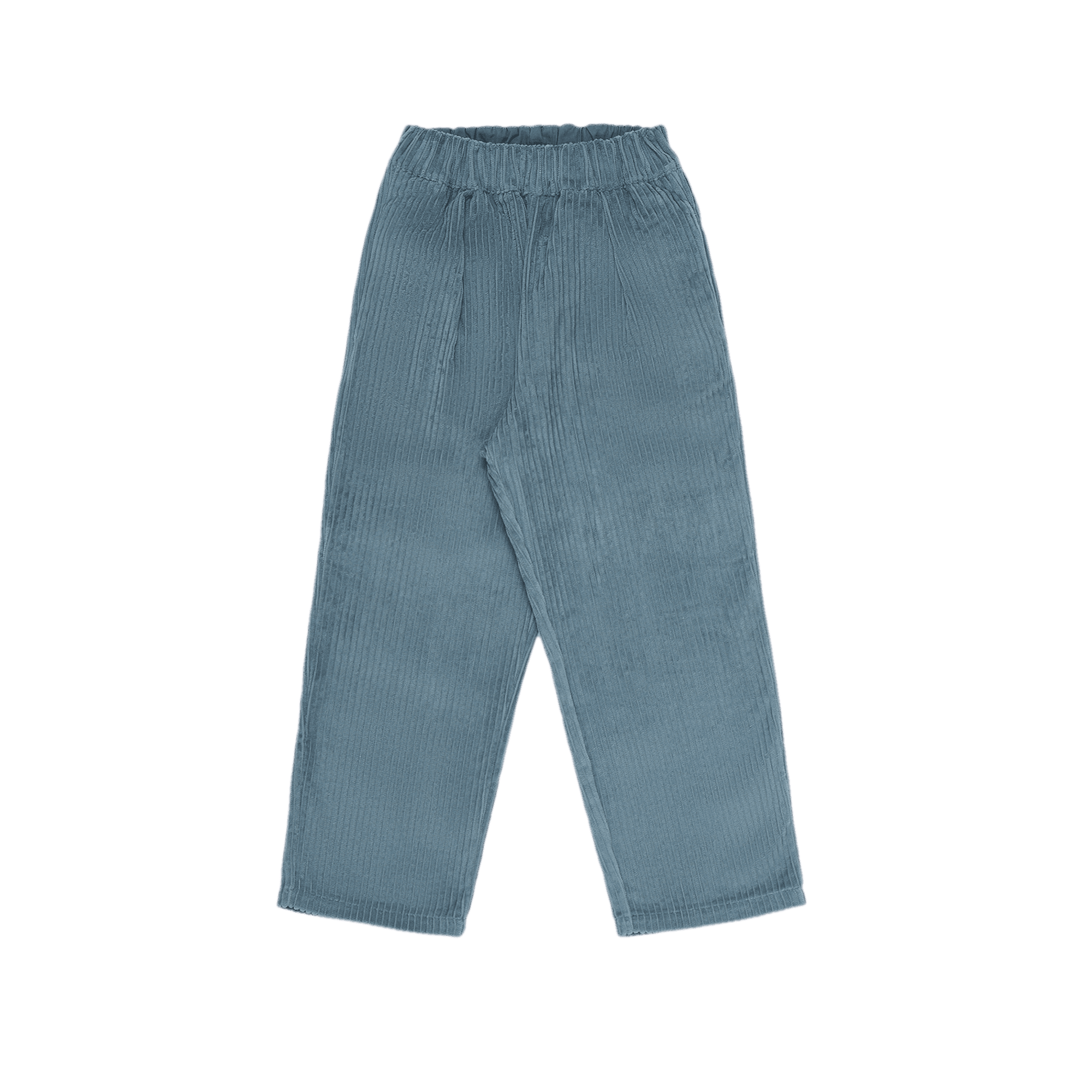 Straight-leg ribbed cotton pants THE NEW SOCIETY Blue