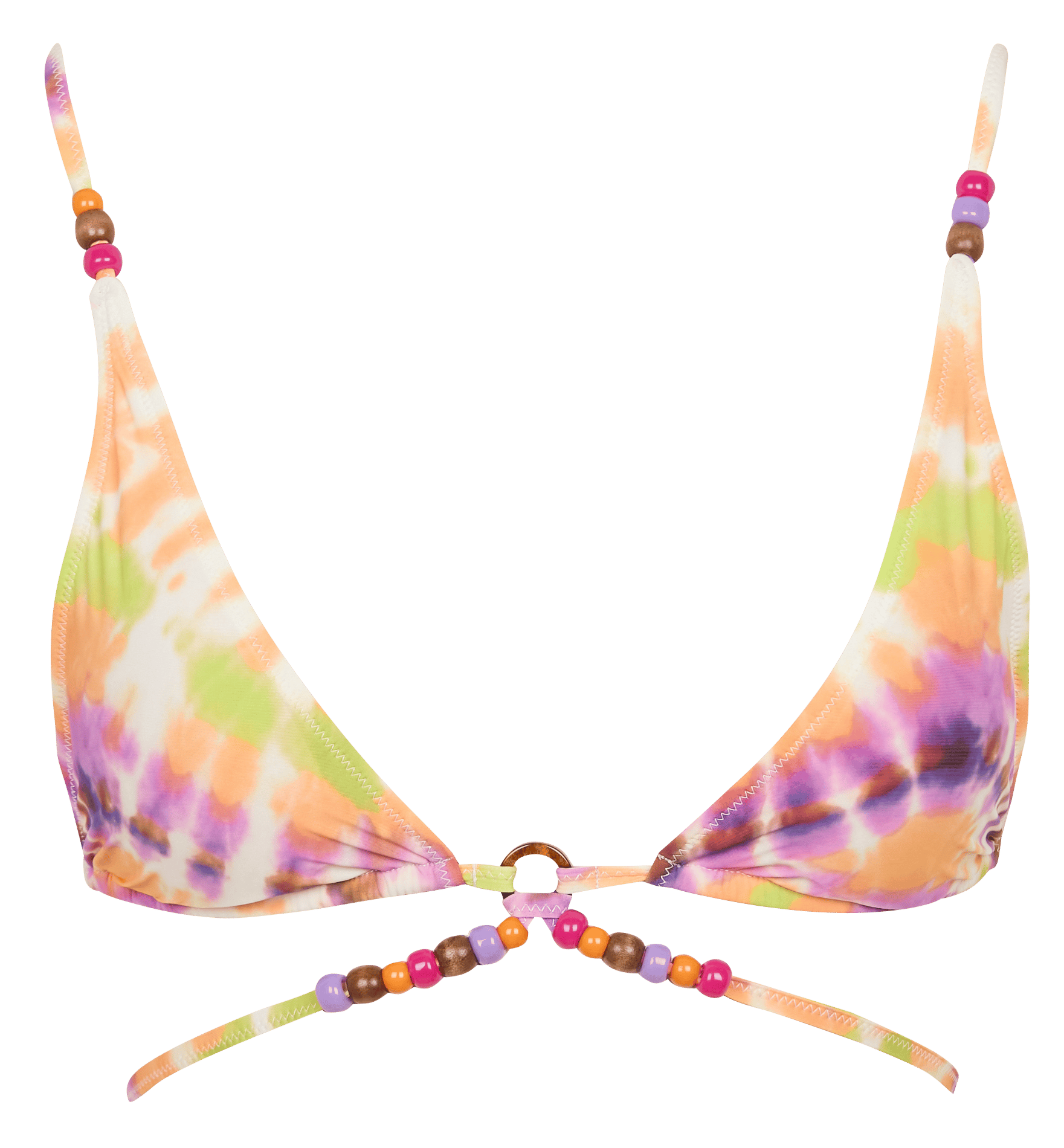 Haut de bikini triangle imprimé LOVE STORIES Multicolore