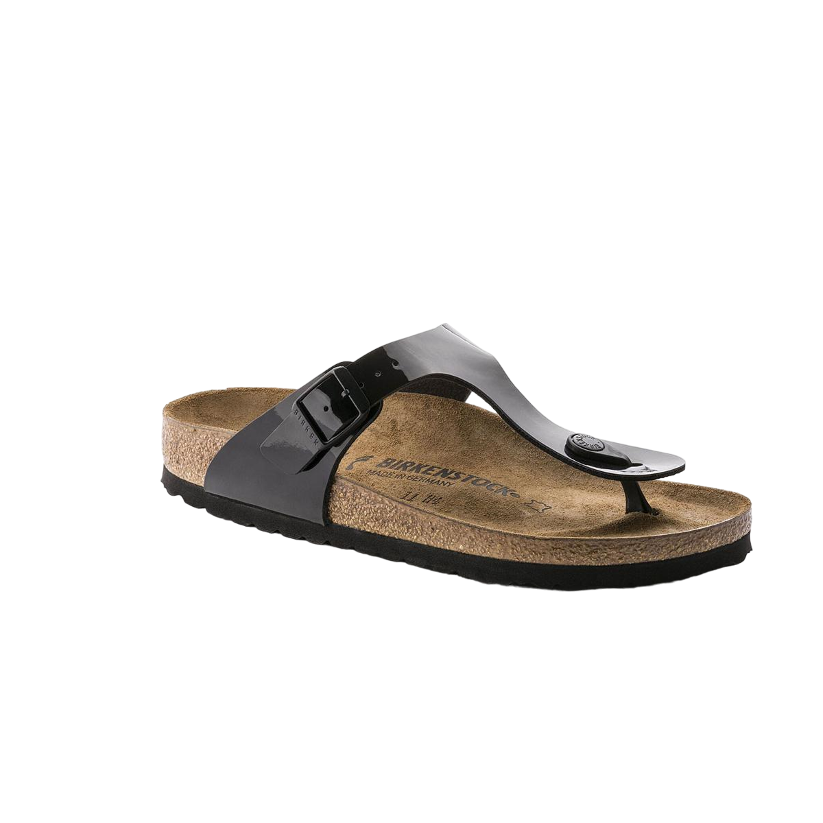 Faux leather sandals BIRKENSTOCK Black