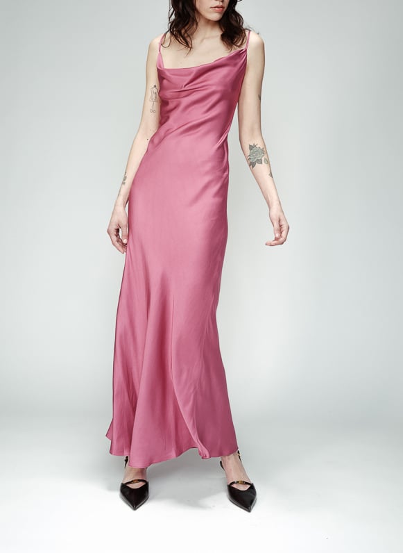 Satiny midi dress GRACE ET MILA Pink