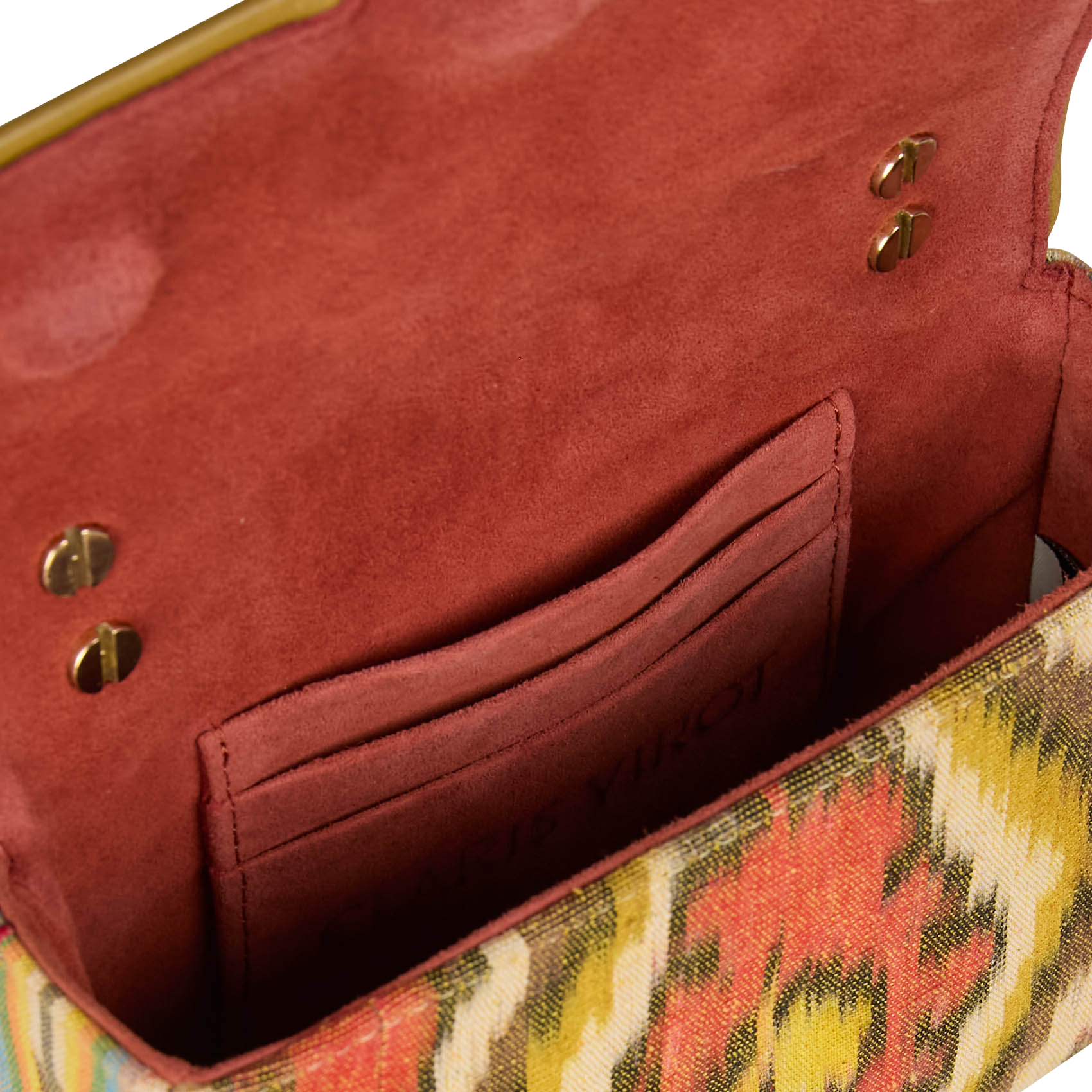 Sac bandoulière imprimé en coton  CLARIS VIROT Jaune