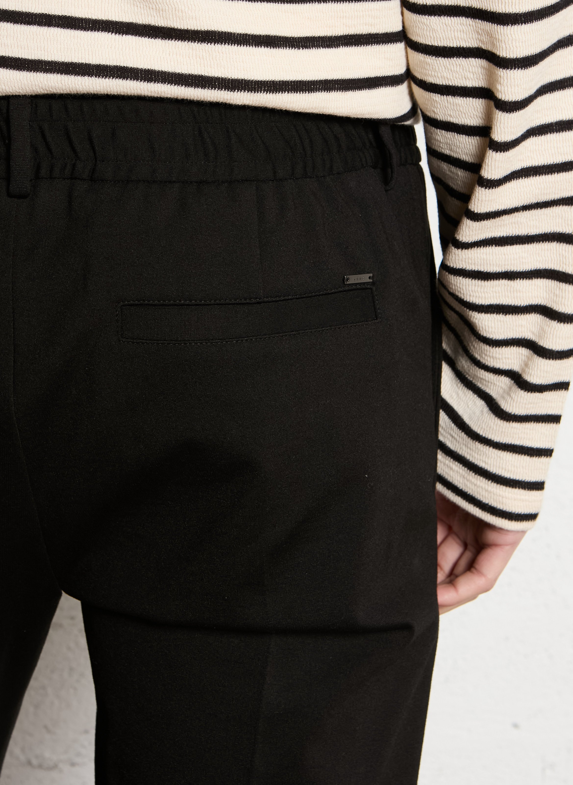 Slim fit broek IKKS Zwart