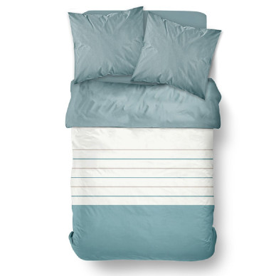 Printed cotton bed set TODAY LINGE DE MAISON Blue