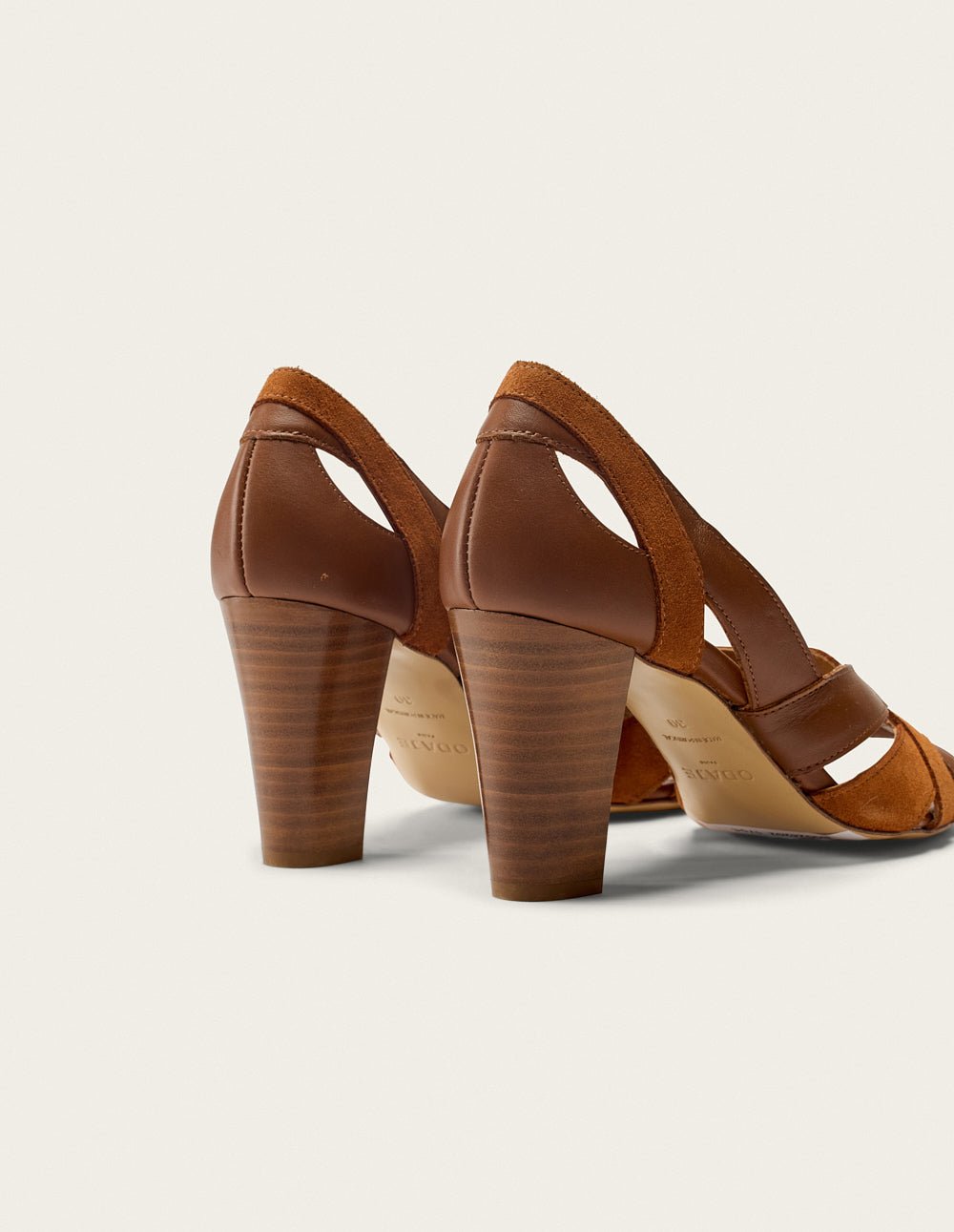 Heeled sandals ODAJE EX. M.MOUSTACHE Brown