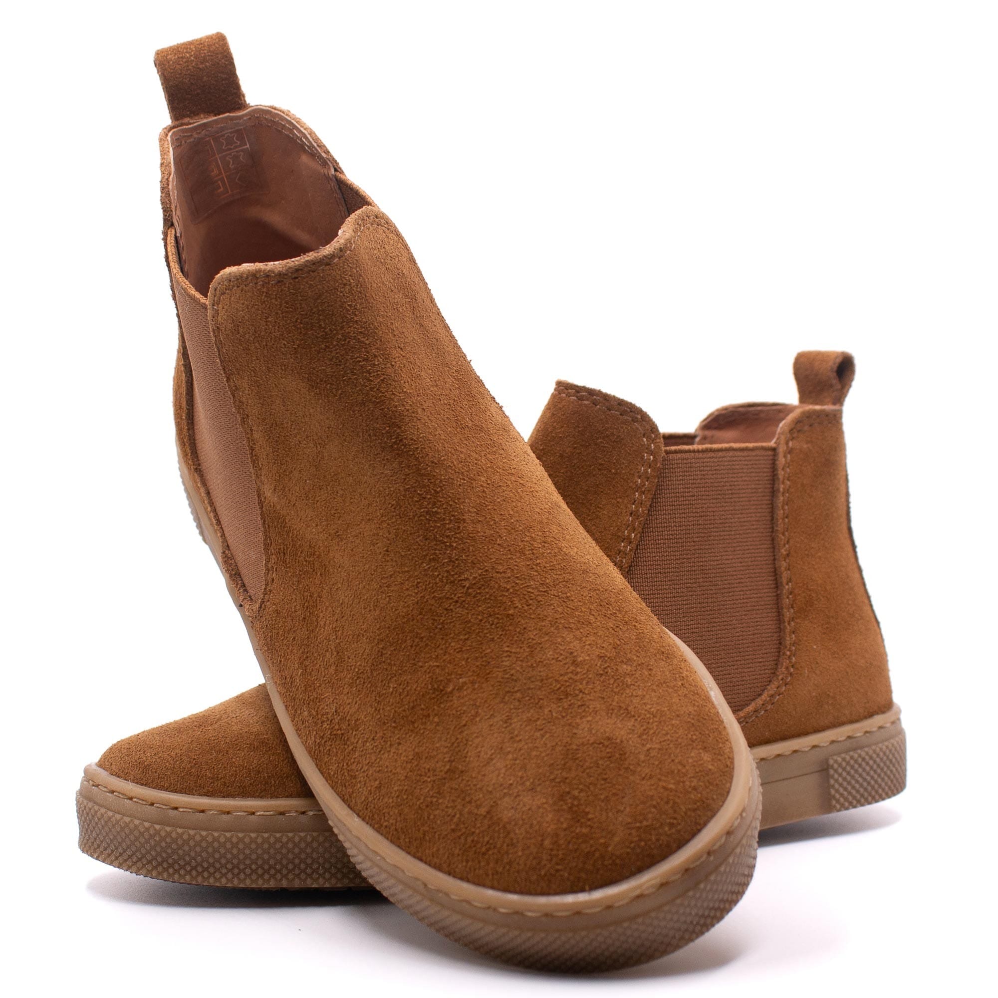 Boots enfant en daim Boni & Sidonie Beige