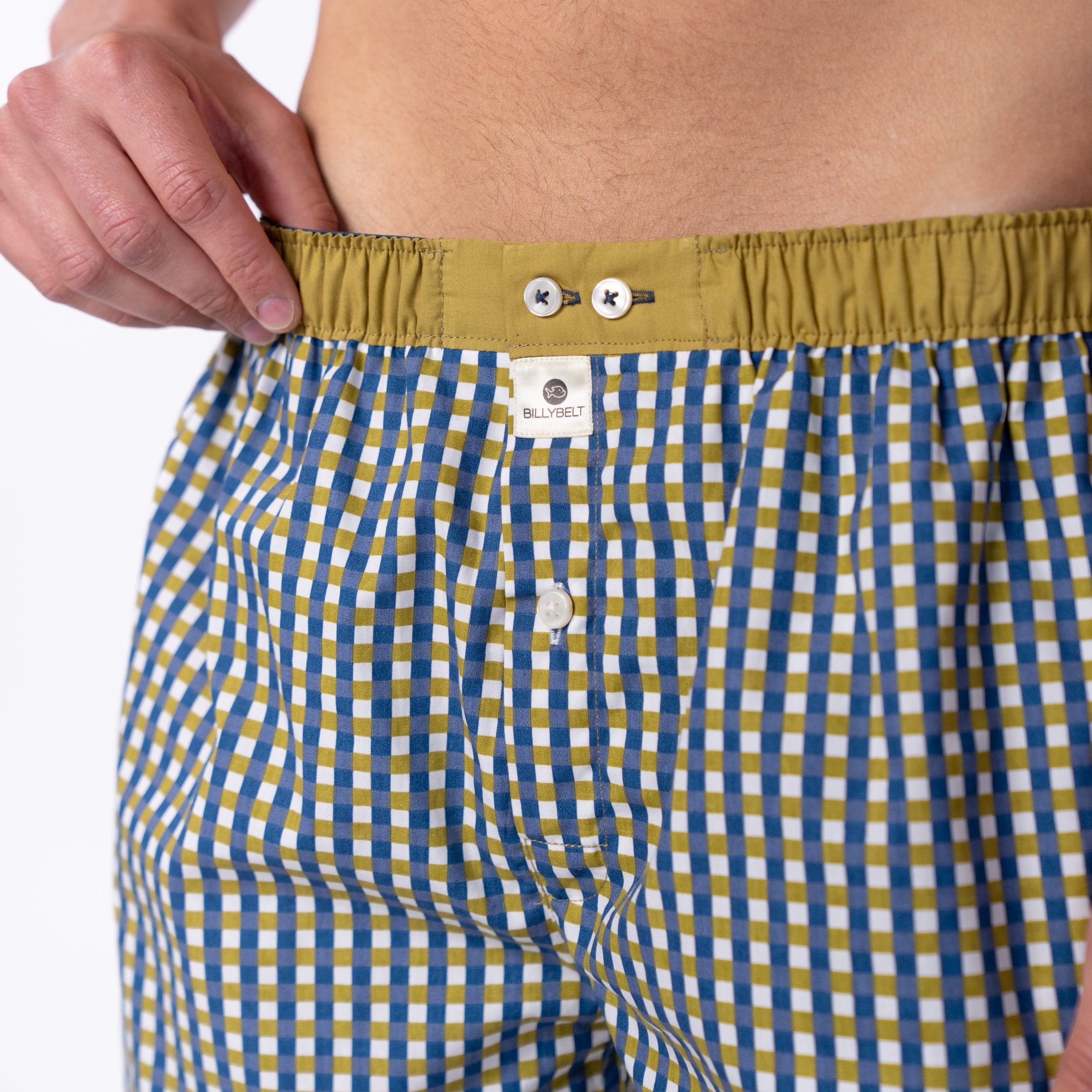 Organic cotton boxer shorts BILLYBELT Khaki