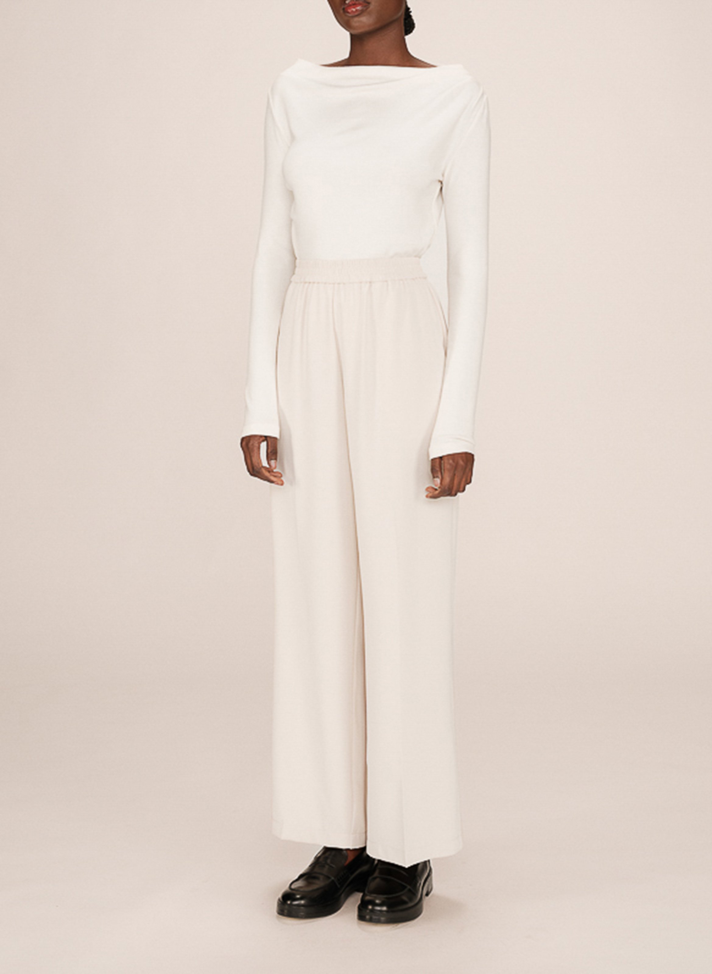 Slim-fit cotton cargo pants GRACE ET MILA White