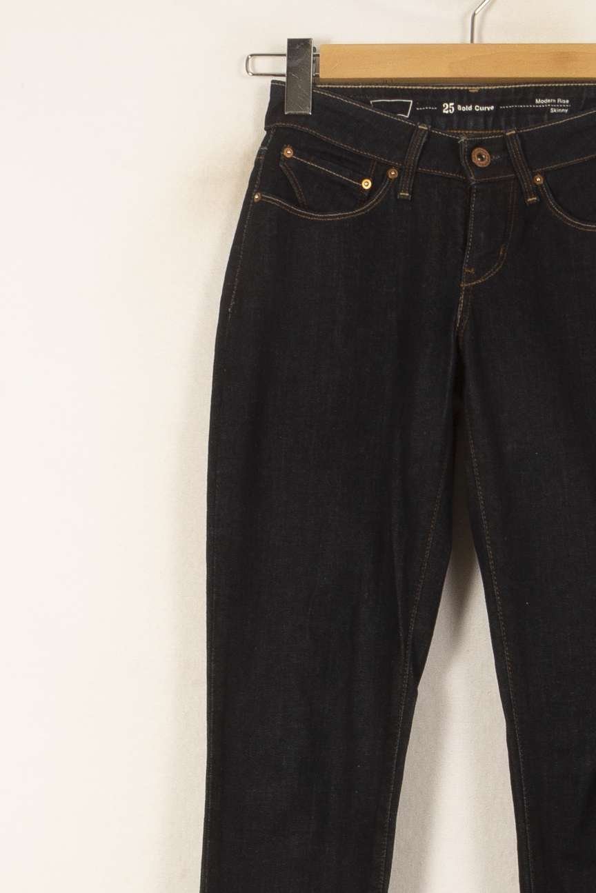 Cropped slim jeans with studs LEVI'S - Seconde main Blue